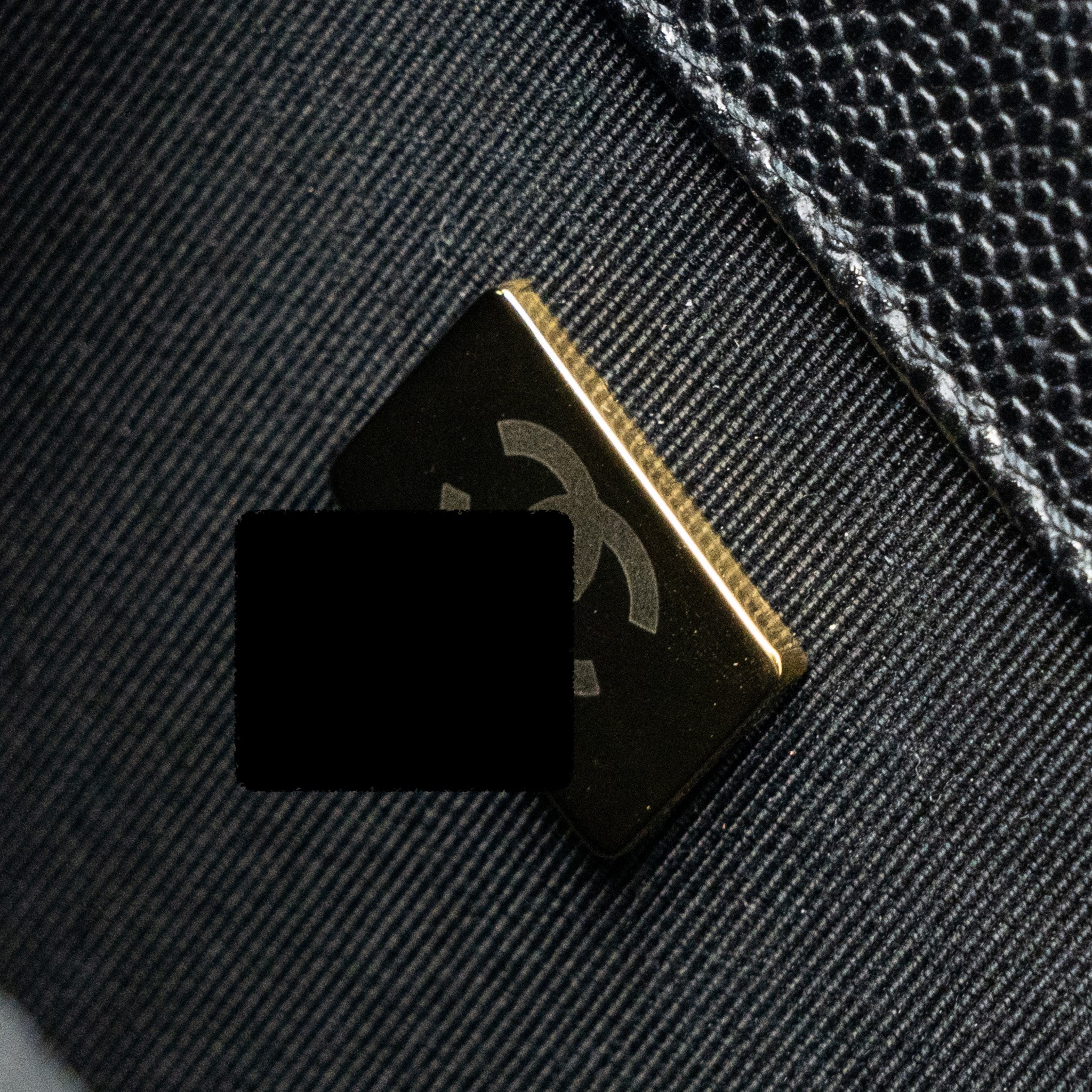 Chanel medium boy bag caviar black brushed  (microchip )