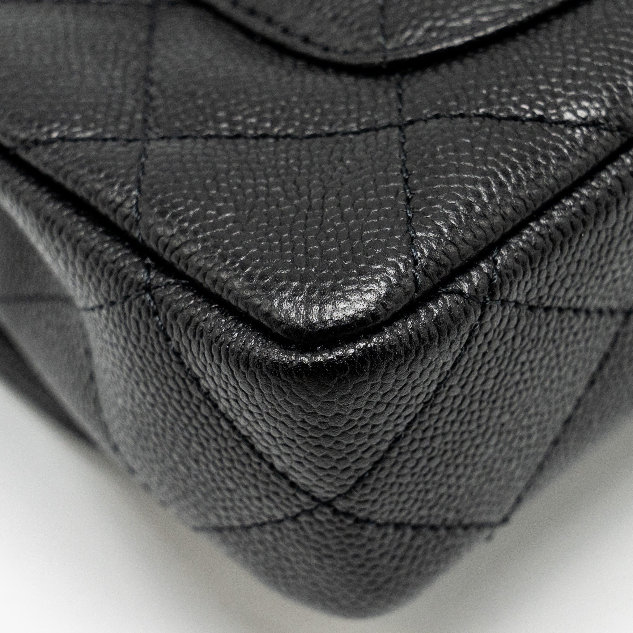 Chanel Coco Love Mini Flap Bag with Adjustable Chain Caviar Black  (Microchip)