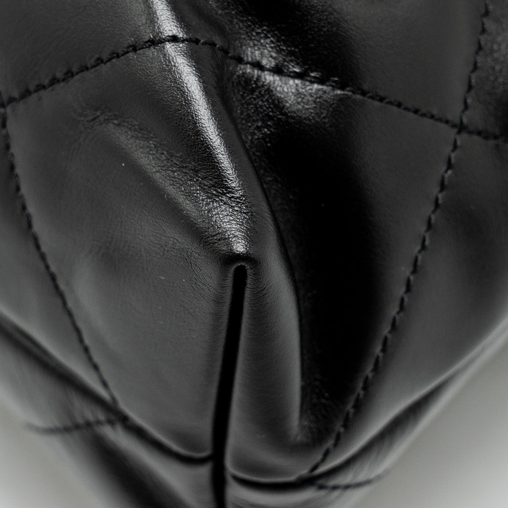 Chanel Small 22 Bag Shiny Calfskin Black  (Microchip)