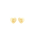 Chanel Vintage Heart CC Logo Earclips 24K Plated
