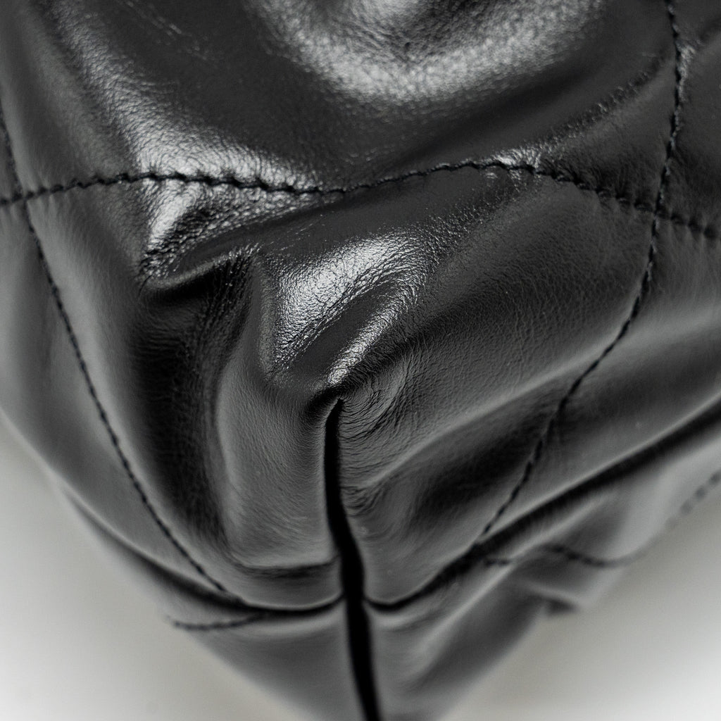 Chanel Small 22 Bag Shiny Calfskin Black  (Microchip)