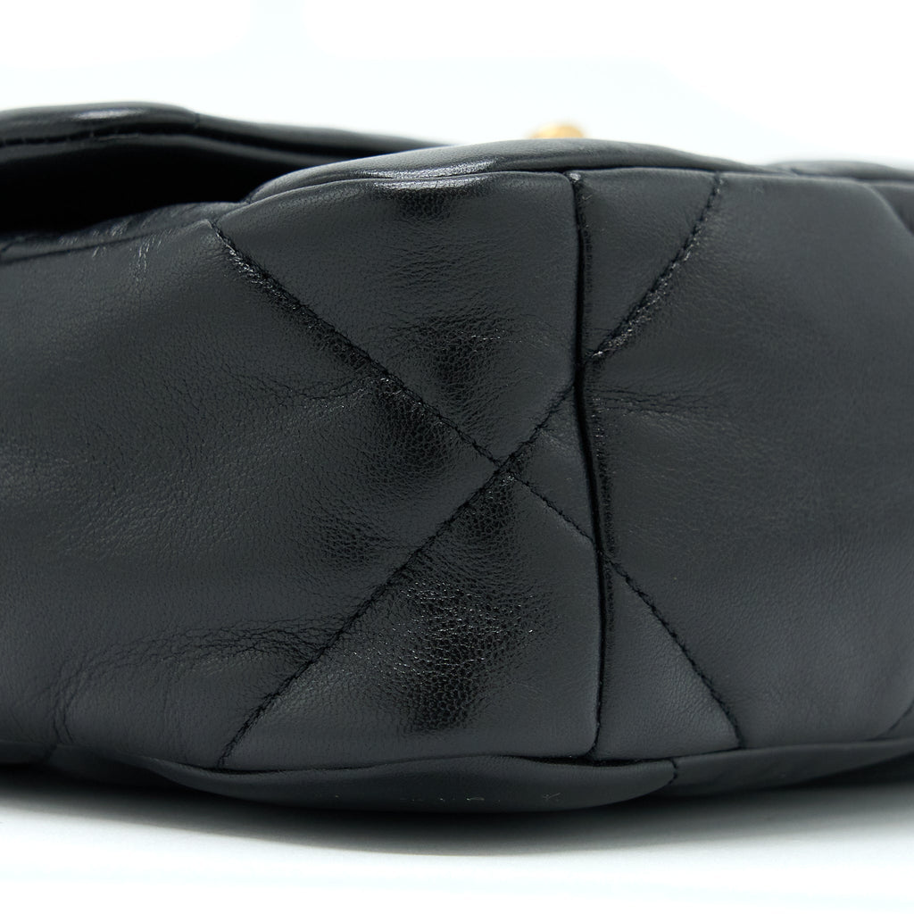 Chanel Small 19 Bag Lambskin Black Multicolour Hardware