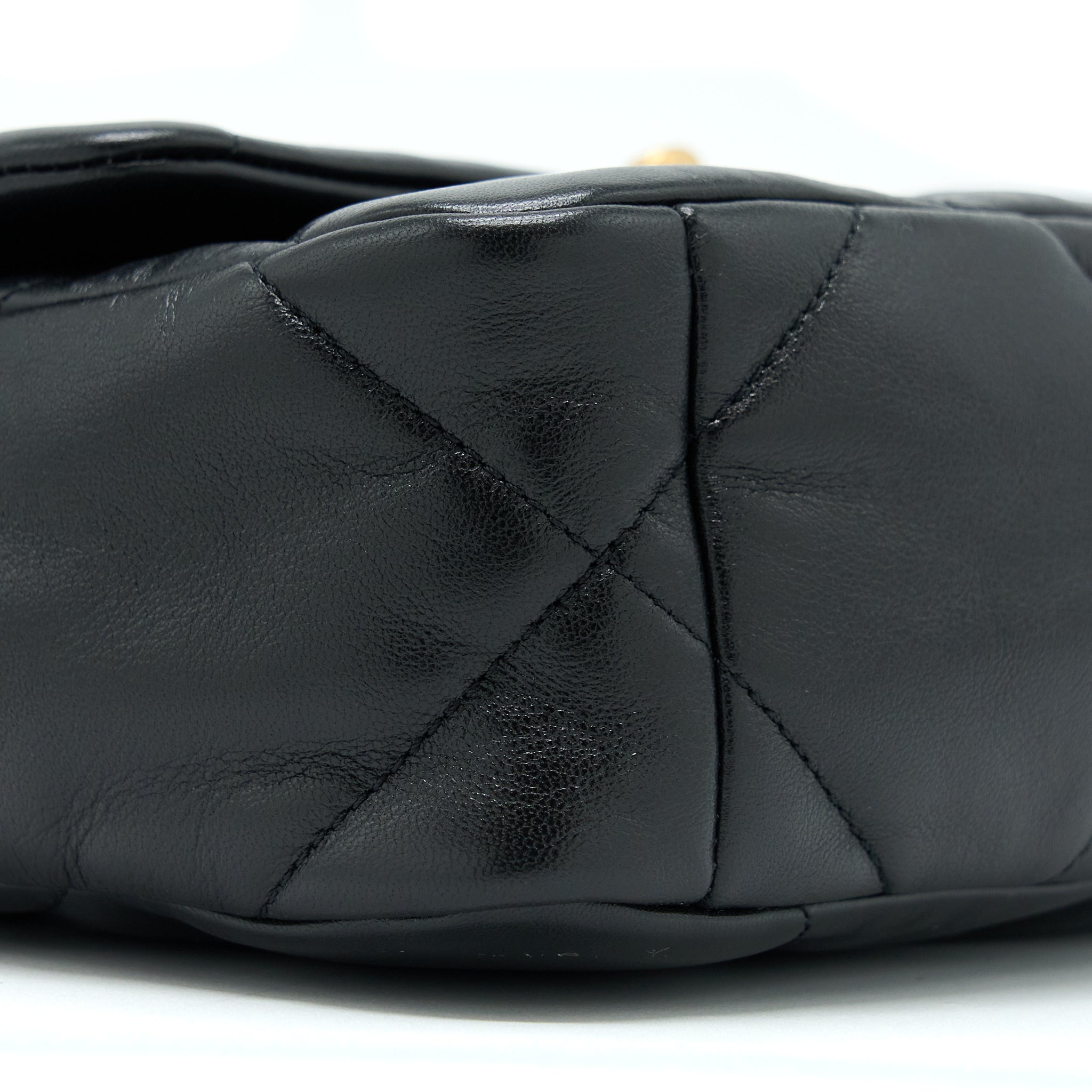 Chanel Small 19 Bag Lambskin Black Multicolour Hardware
