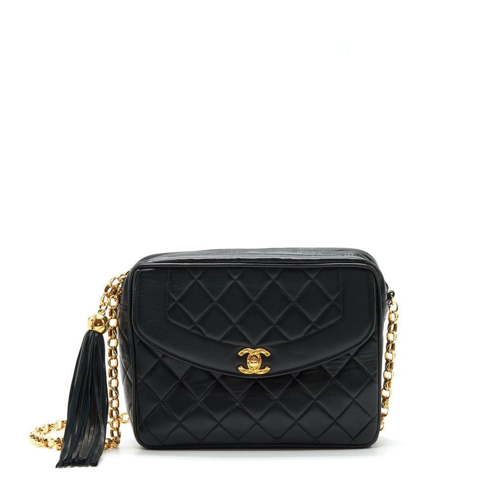 Chanel Vintage Camera Bag Lambskin Black