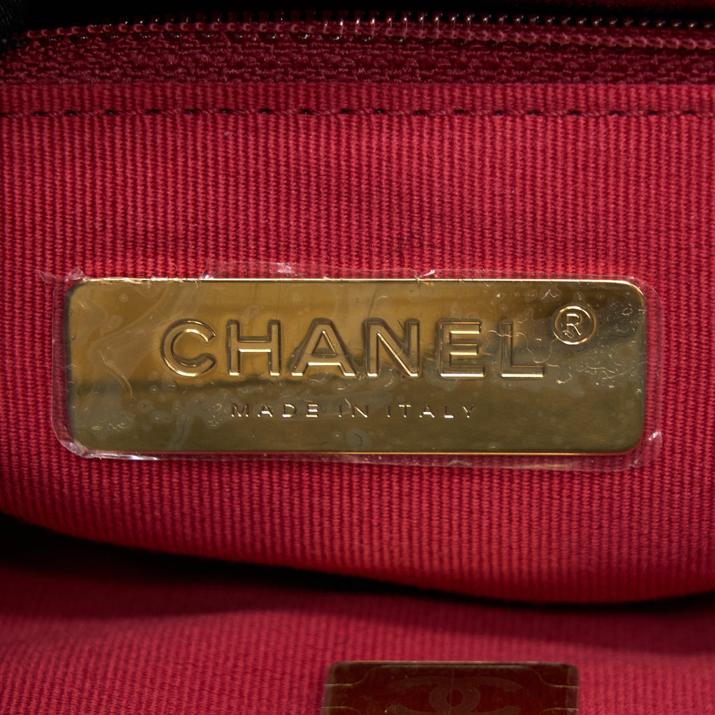 Chanel Small 19 Bag Lambskin Black Multicolour Hardware
