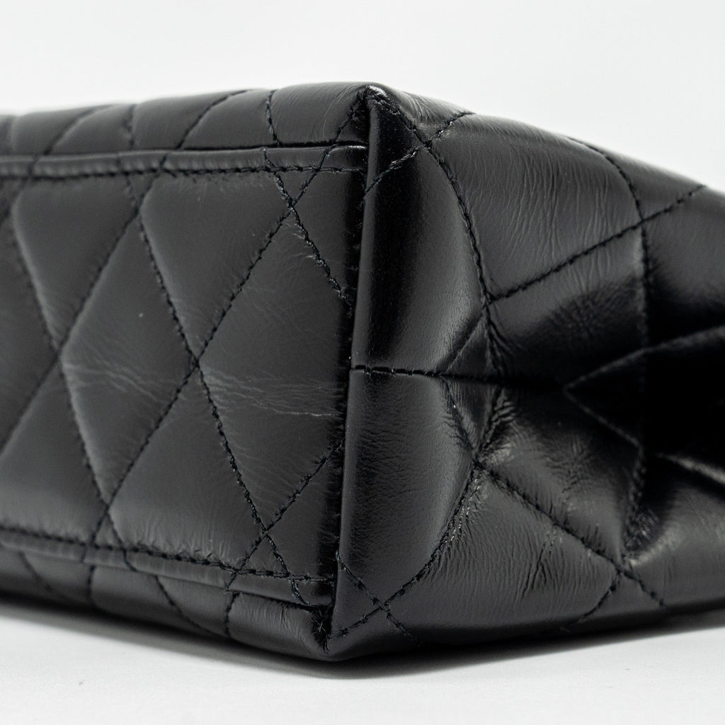 Chanel Mini Kelly Shopping TOTE Bag Calfskin Black  (Microchip)
