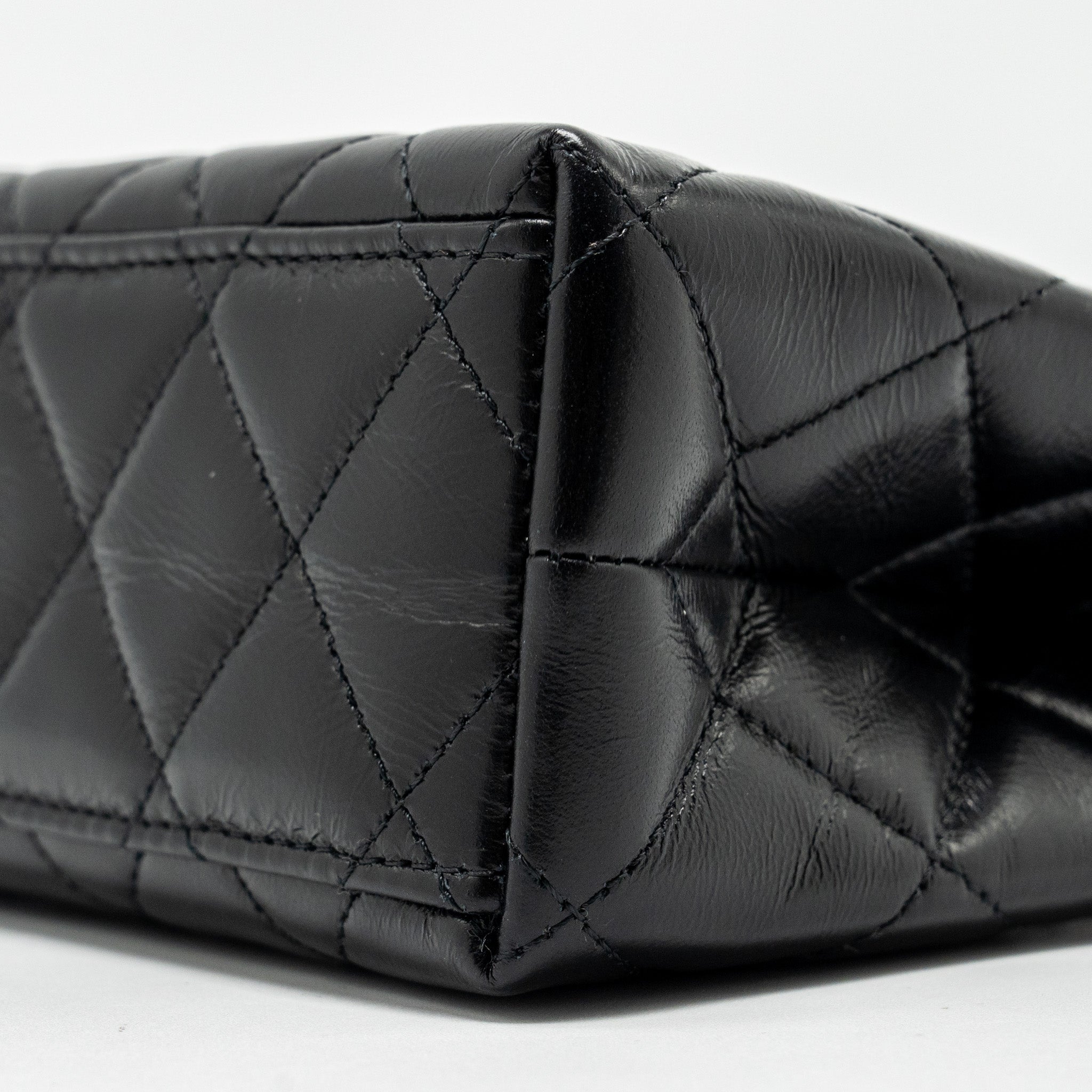 Chanel Mini Kelly Shopping TOTE Bag Calfskin Black  (Microchip)