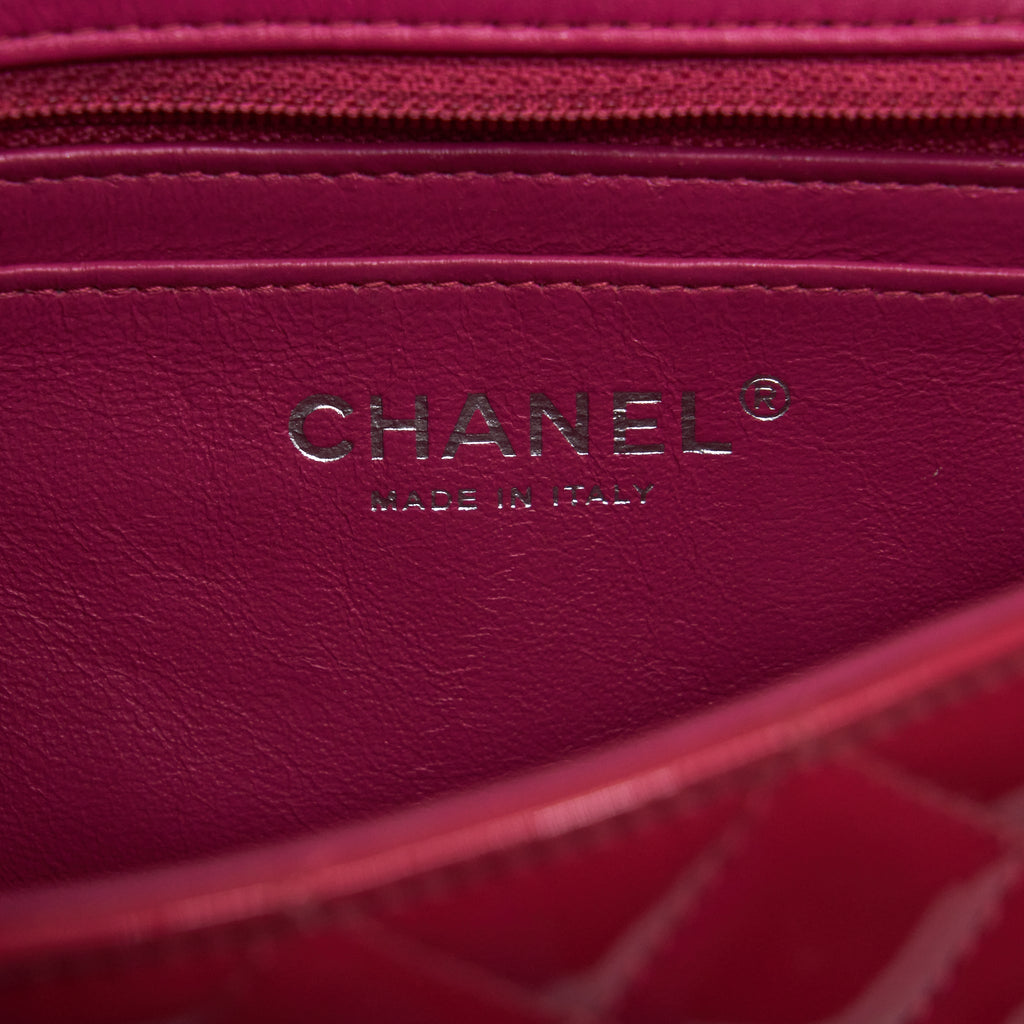 Chanel Mini Rectangular Flap Bag Patent Pink