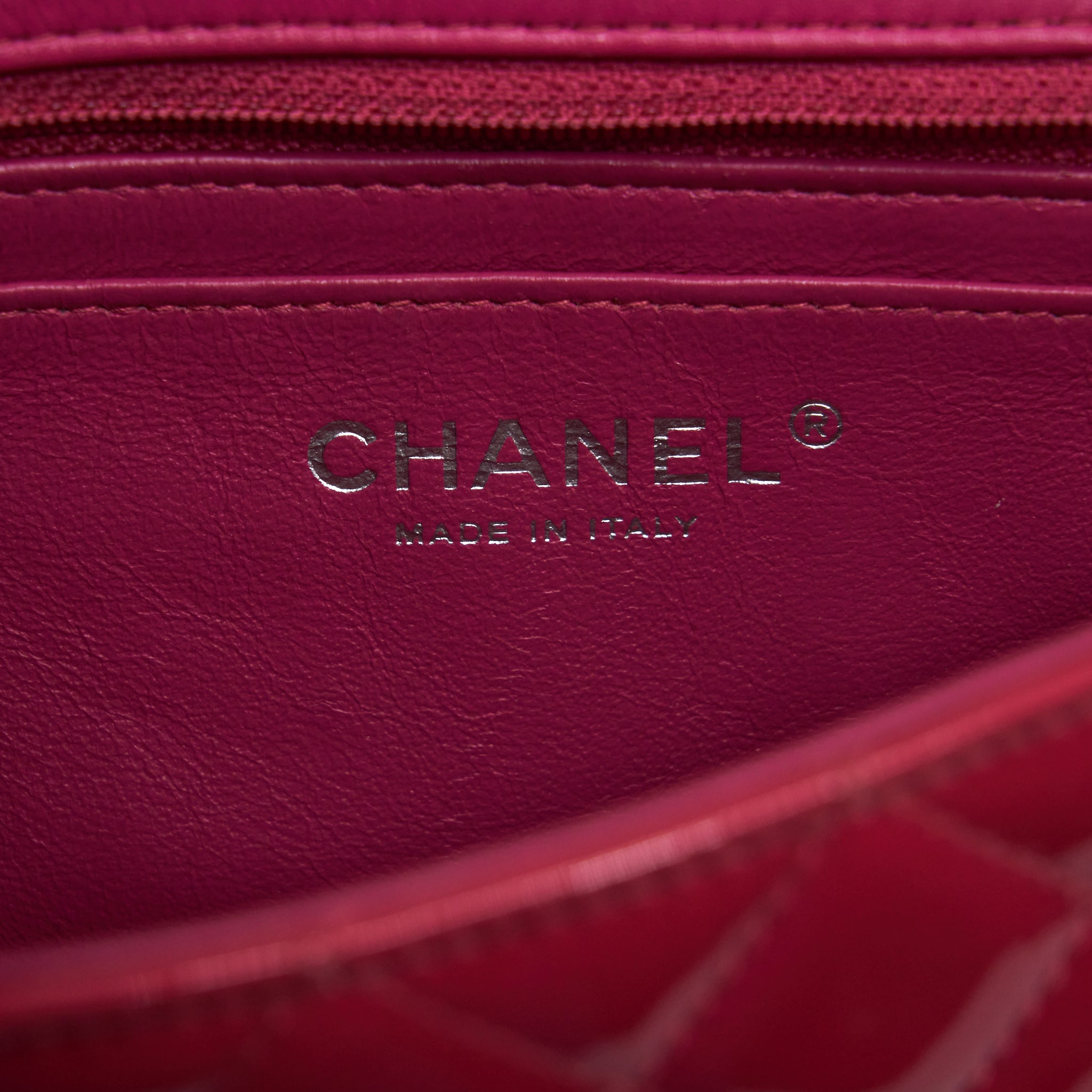 Chanel Mini Rectangular Flap Bag Patent Pink