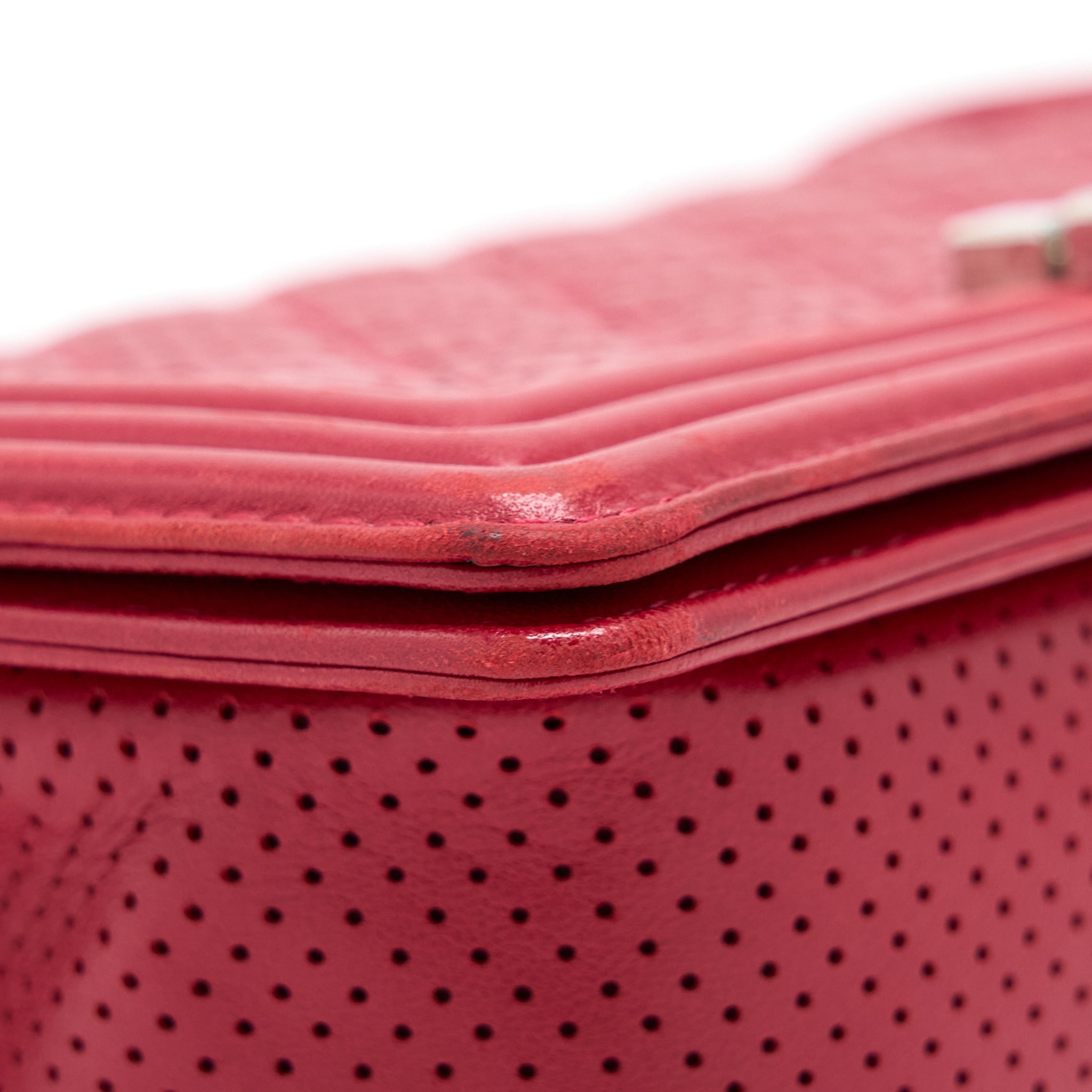 Chanel Medium Boy Bag Lambskin Red