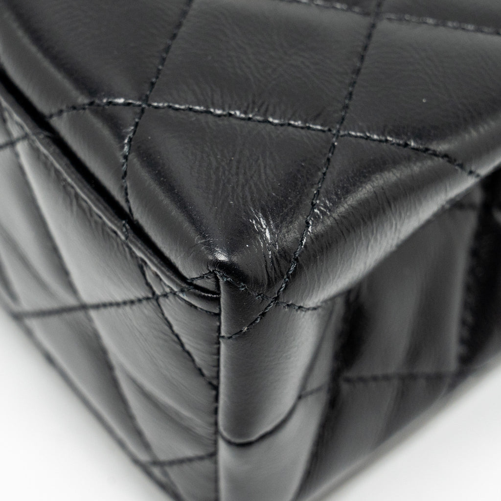 Chanel Mini Kelly Shopping TOTE Bag Calfskin Black  (Microchip)