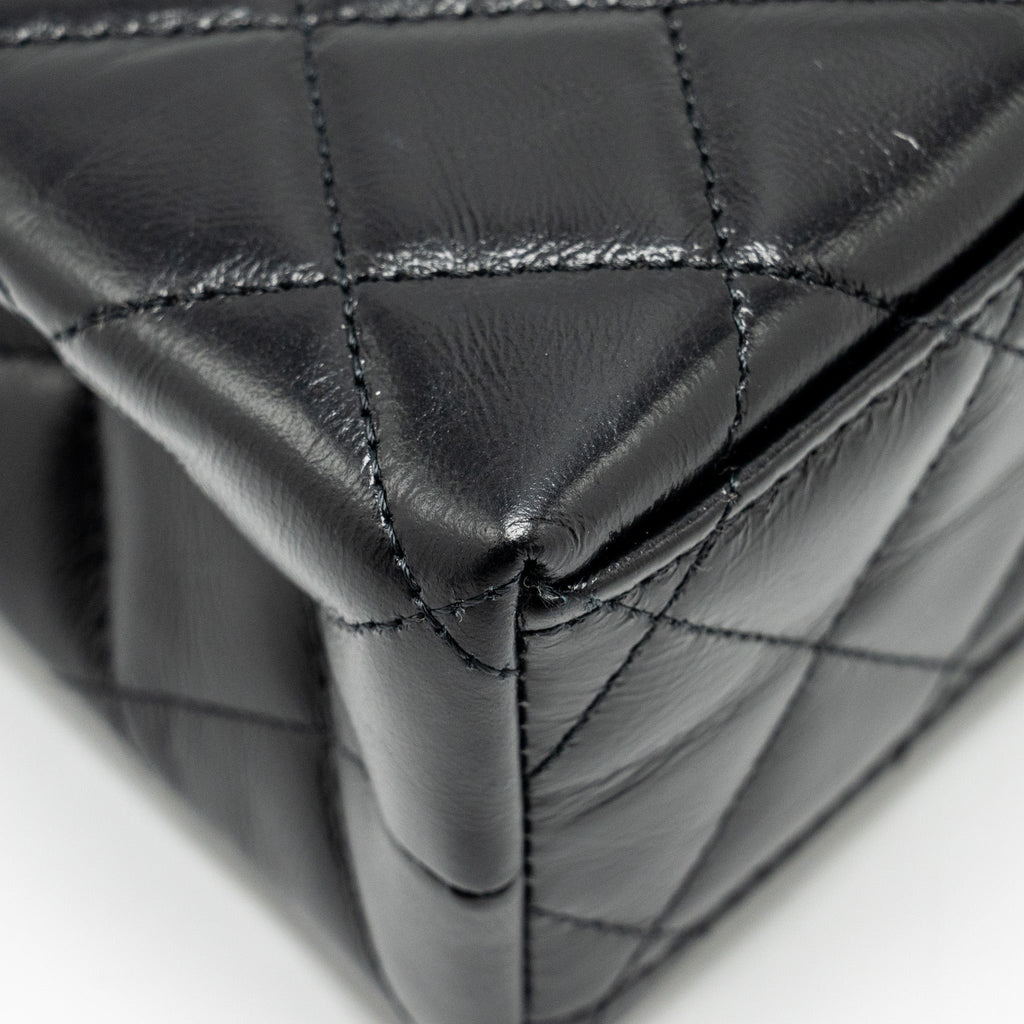 Chanel Mini Kelly Shopping TOTE Bag Calfskin Black  (Microchip)