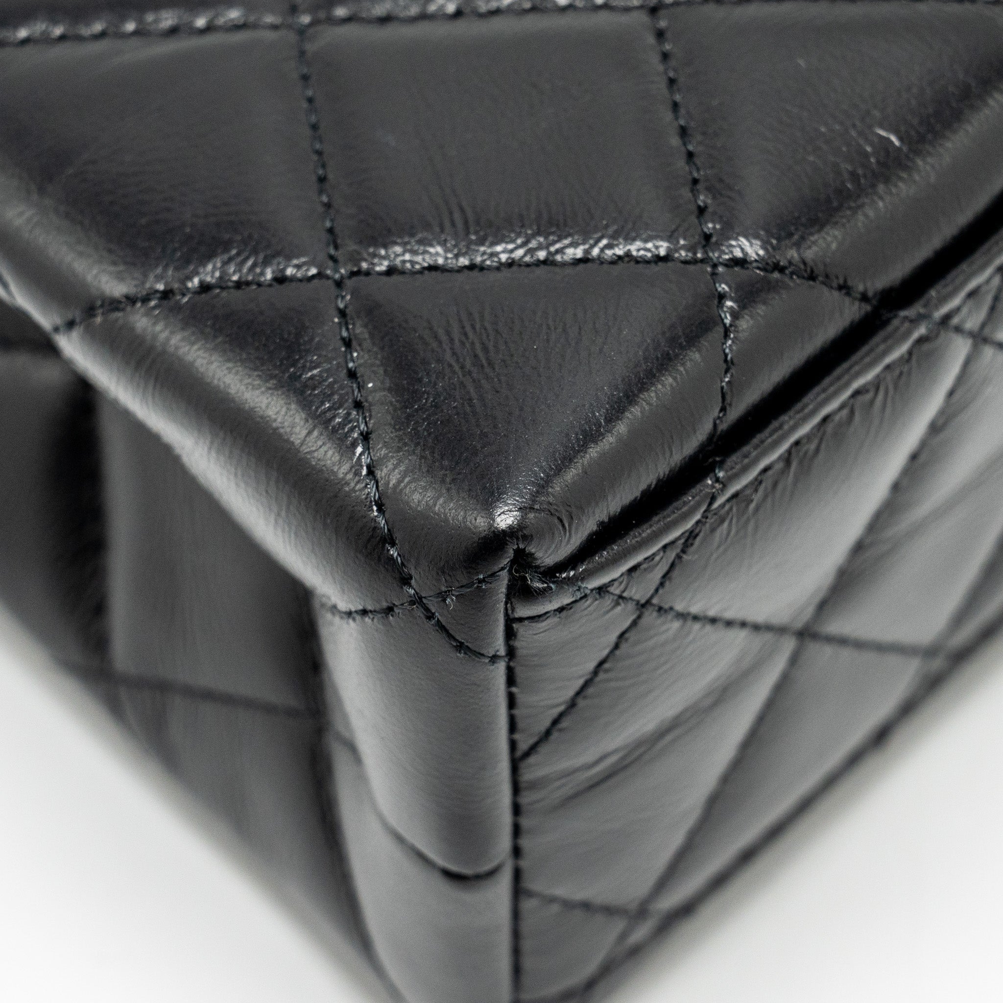 Chanel Mini Kelly Shopping TOTE Bag Calfskin Black  (Microchip)
