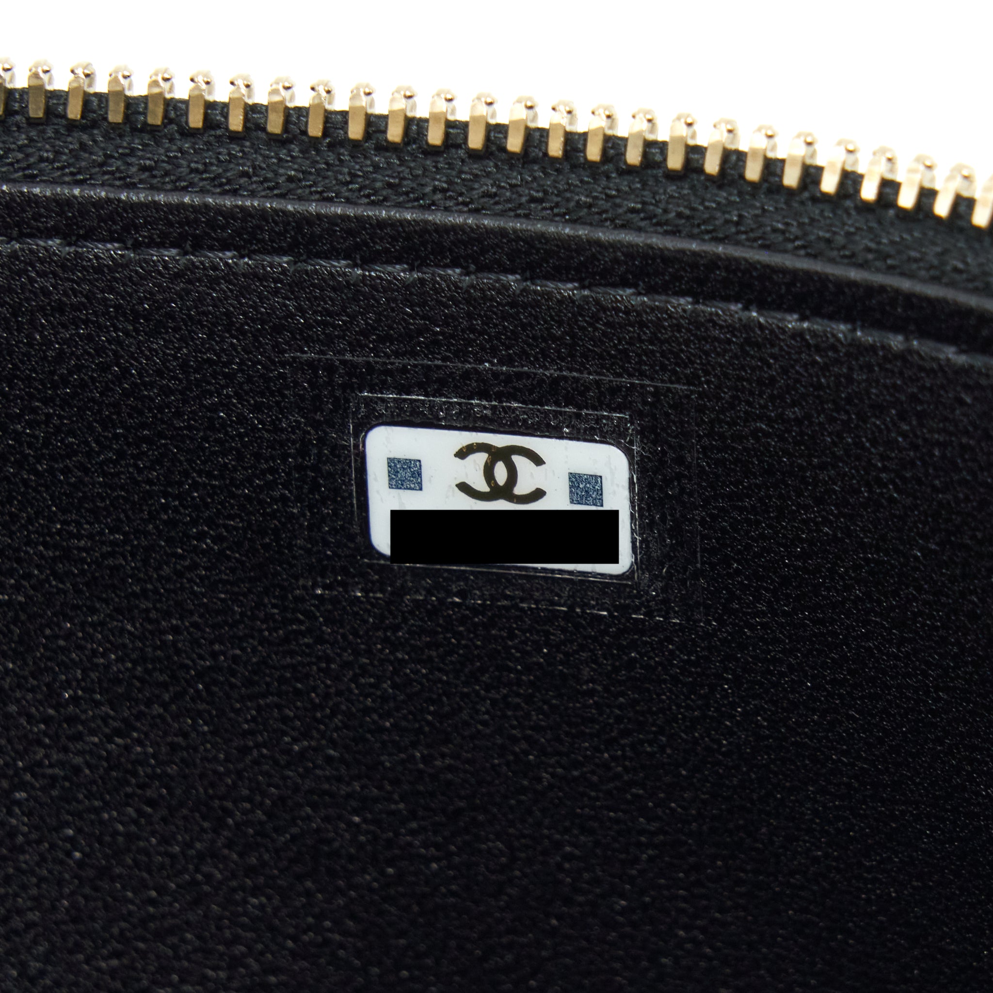 Chanel 22A Top Handle Long Vanity With Chain Lambskin Black L