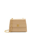 Chanel Vintage Single Flap Bag Cross body Lambskin Beige