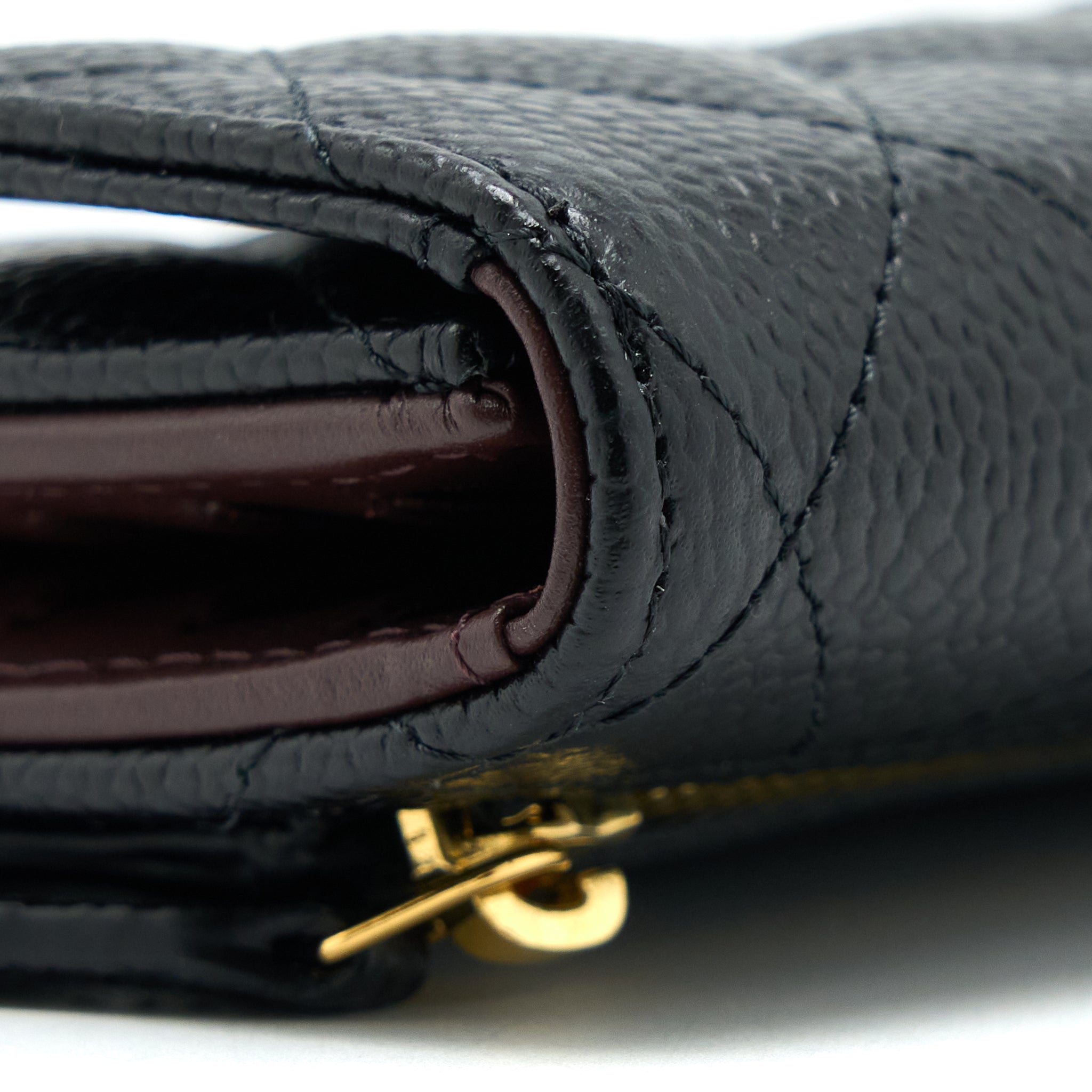Chanel Classic Compact Wallet Caviar Black L (Microchip)