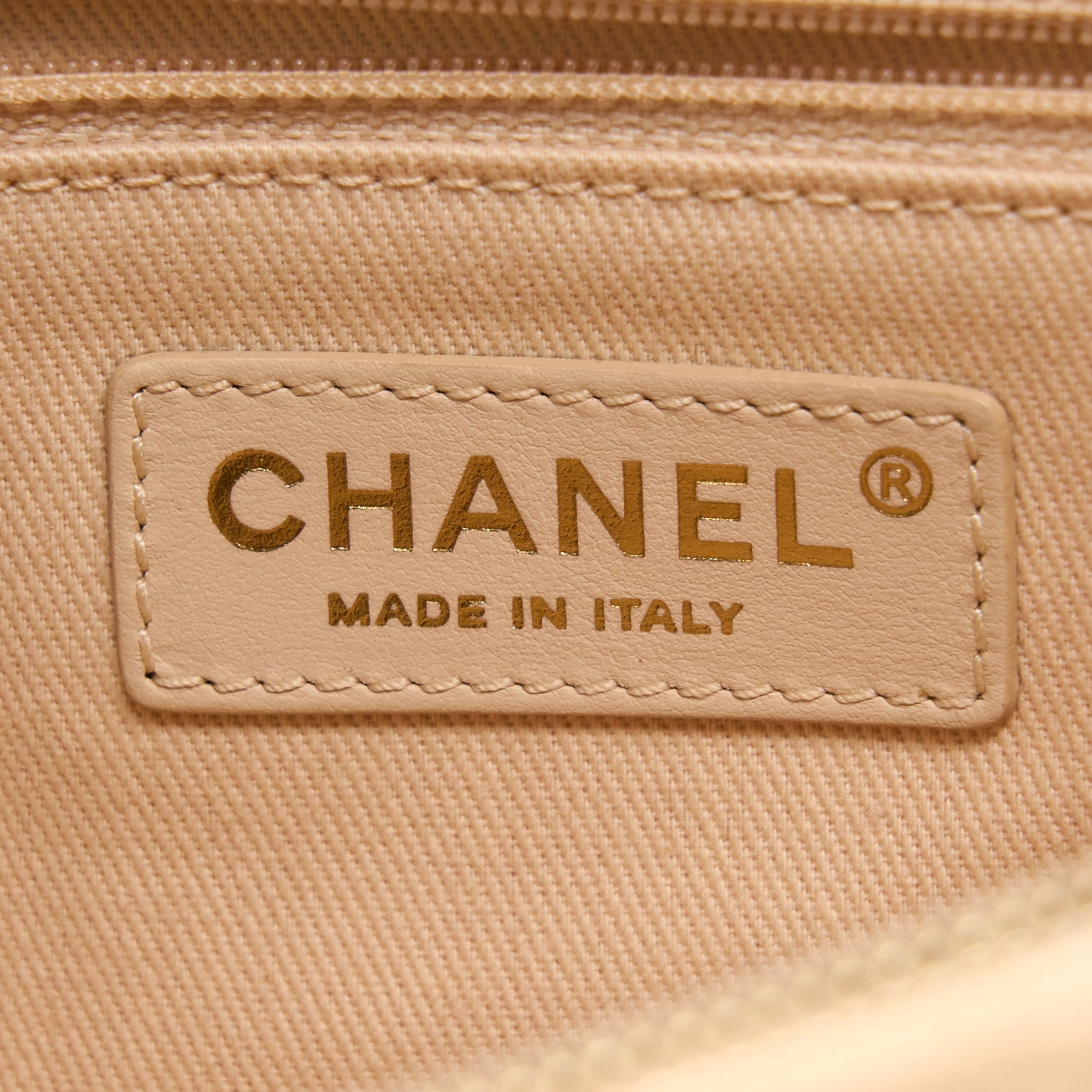 Chanel Coco Top Handle Flap Bag Caviar Beige