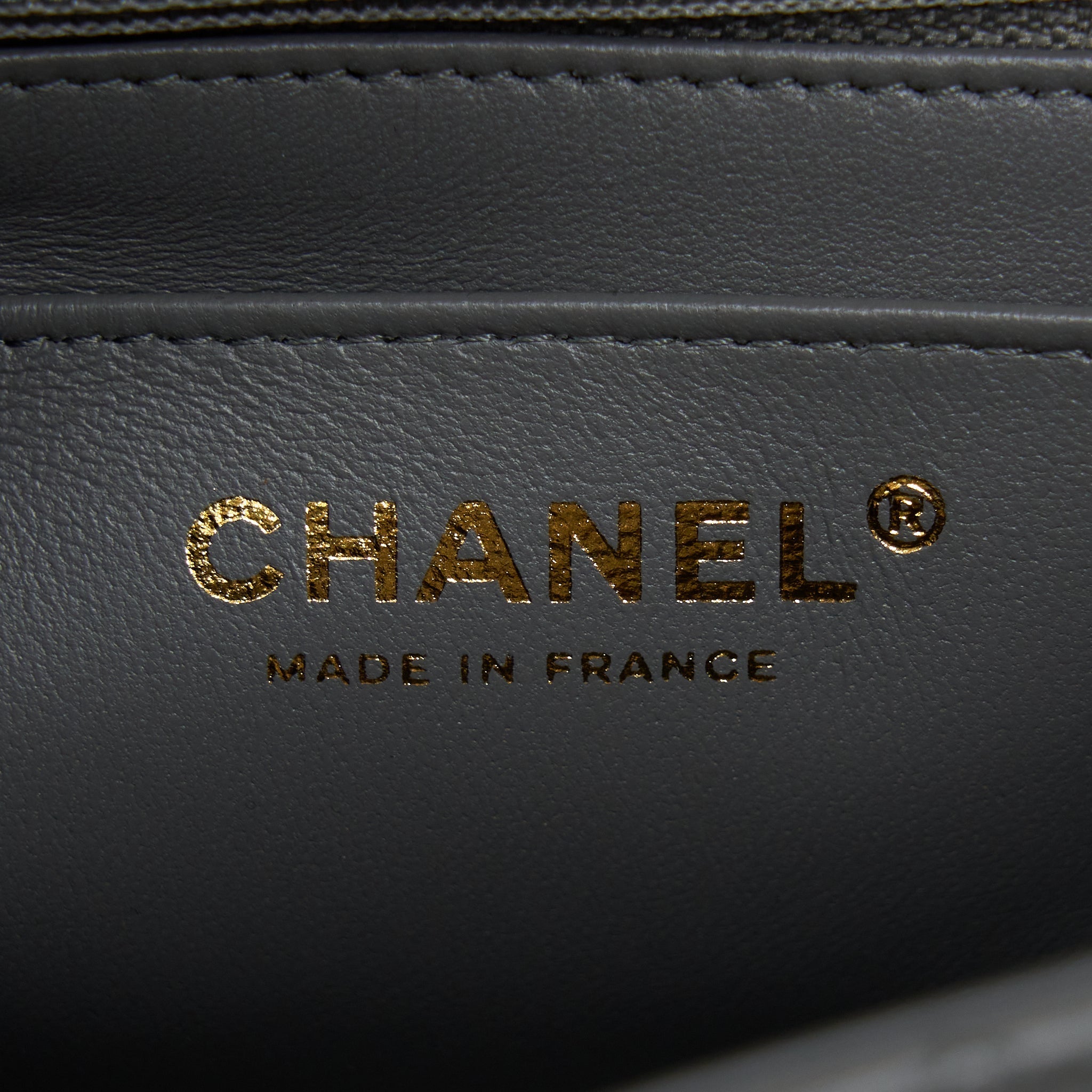 Chanel 22A Mini Rectangular Flap Bag Lambskin Grey L