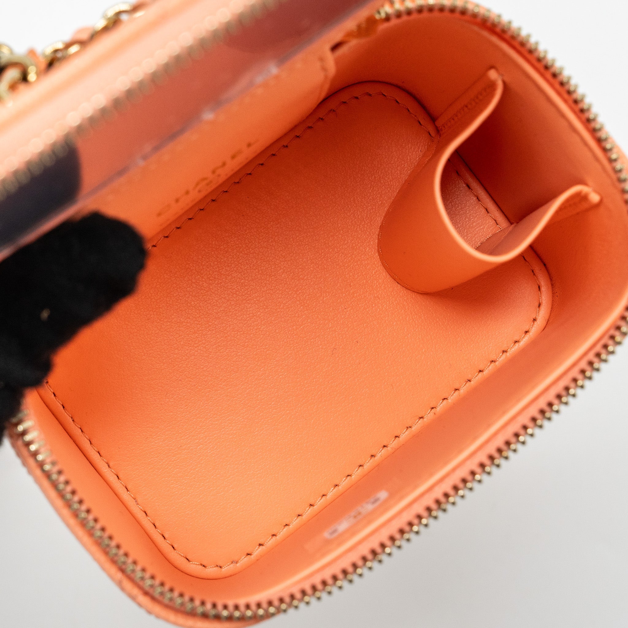 Chanel Mini Vanity With Chains Caviar Coral Pink L(Microchip)