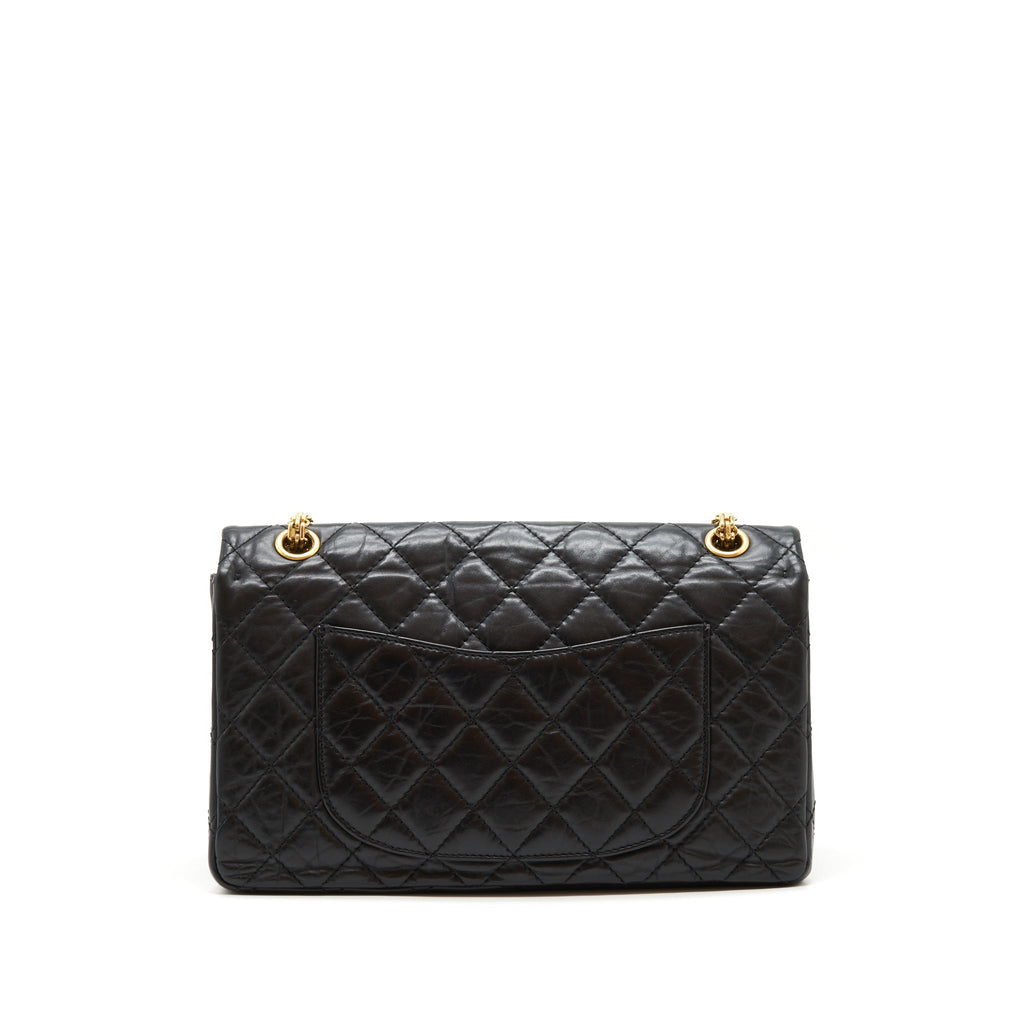 Chanel 2.55 226 Reissue Double Flap Bag Calfskin Black