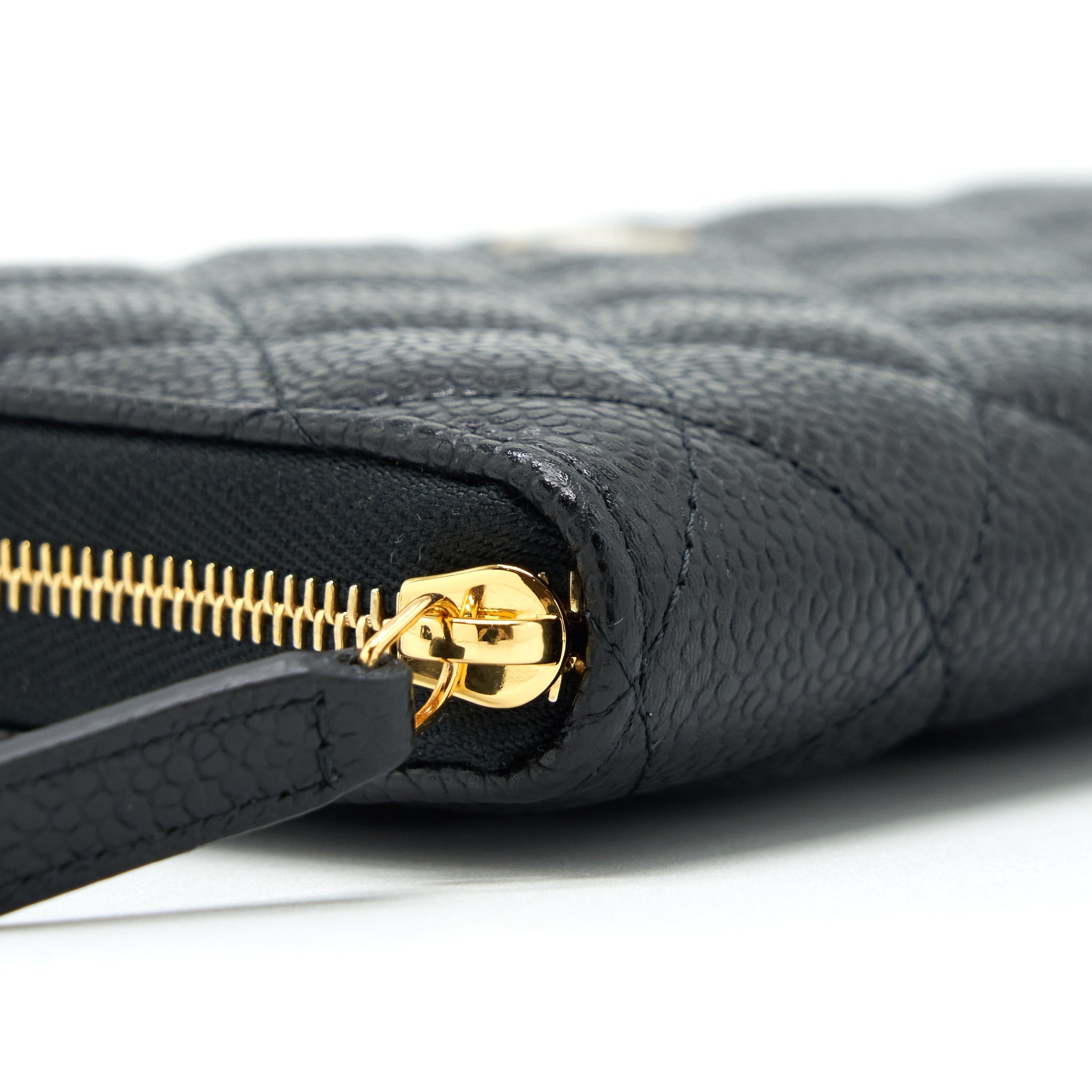 Chanel Zippy Long Wallet Caviar Black