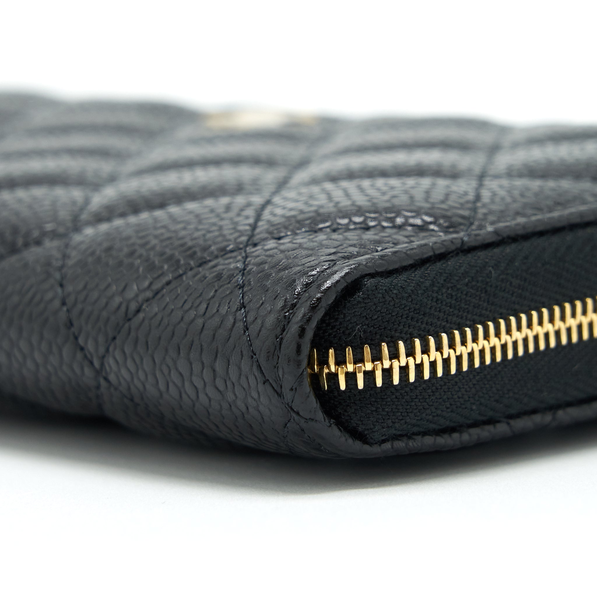 Chanel Zippy Long Wallet Caviar Black