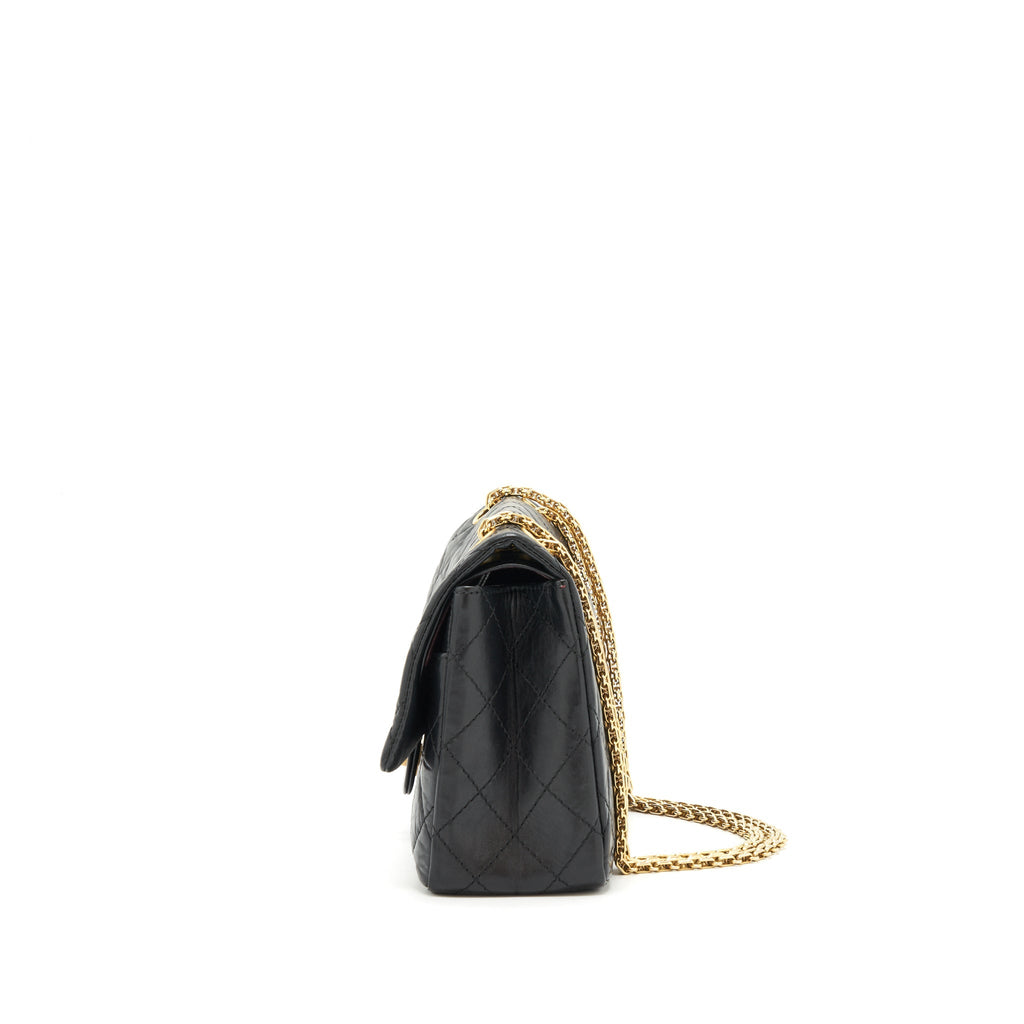 Chanel 2.55 226 Reissue Double Flap Bag Calfskin Black