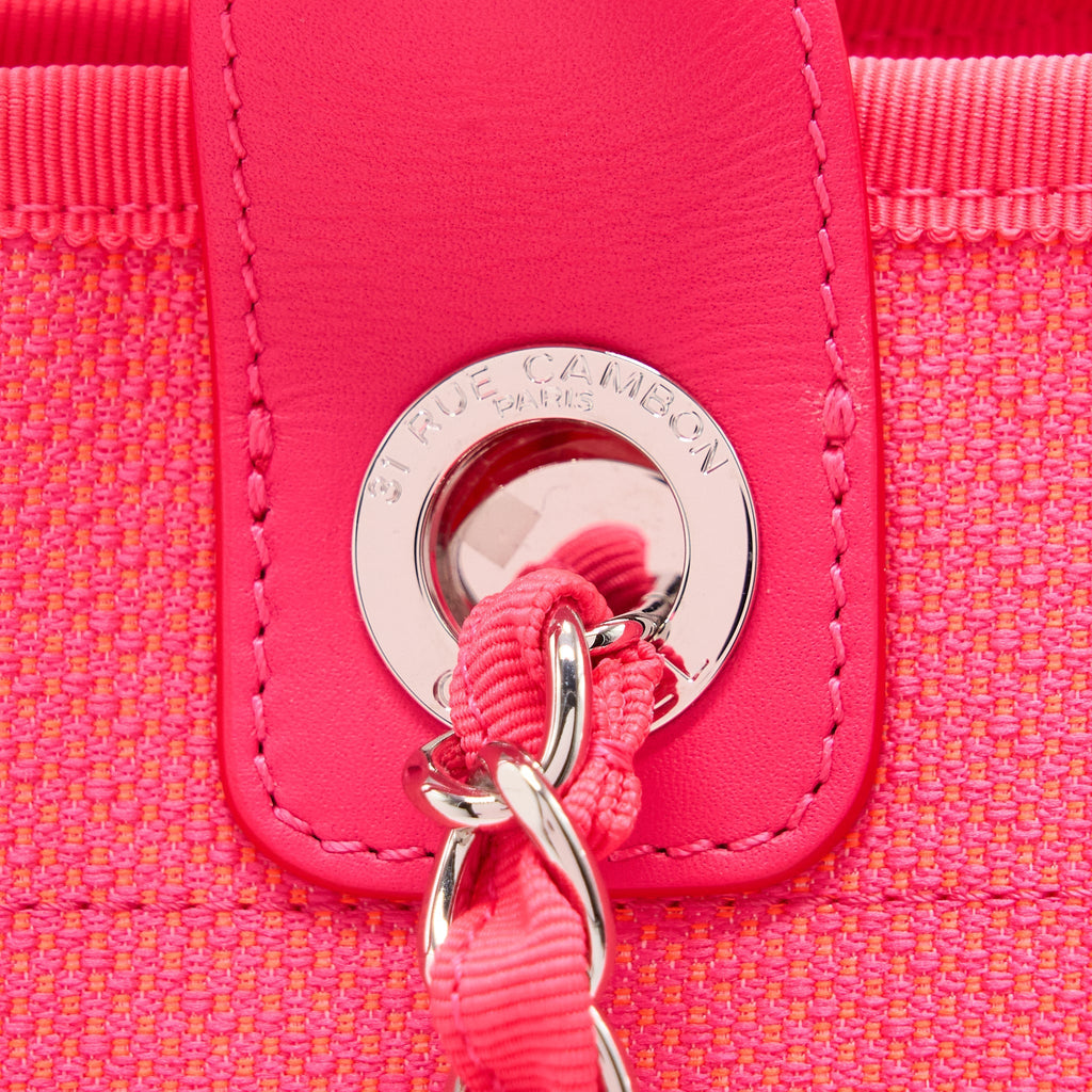 Chanel Deauville Tote Bag Hot Pink