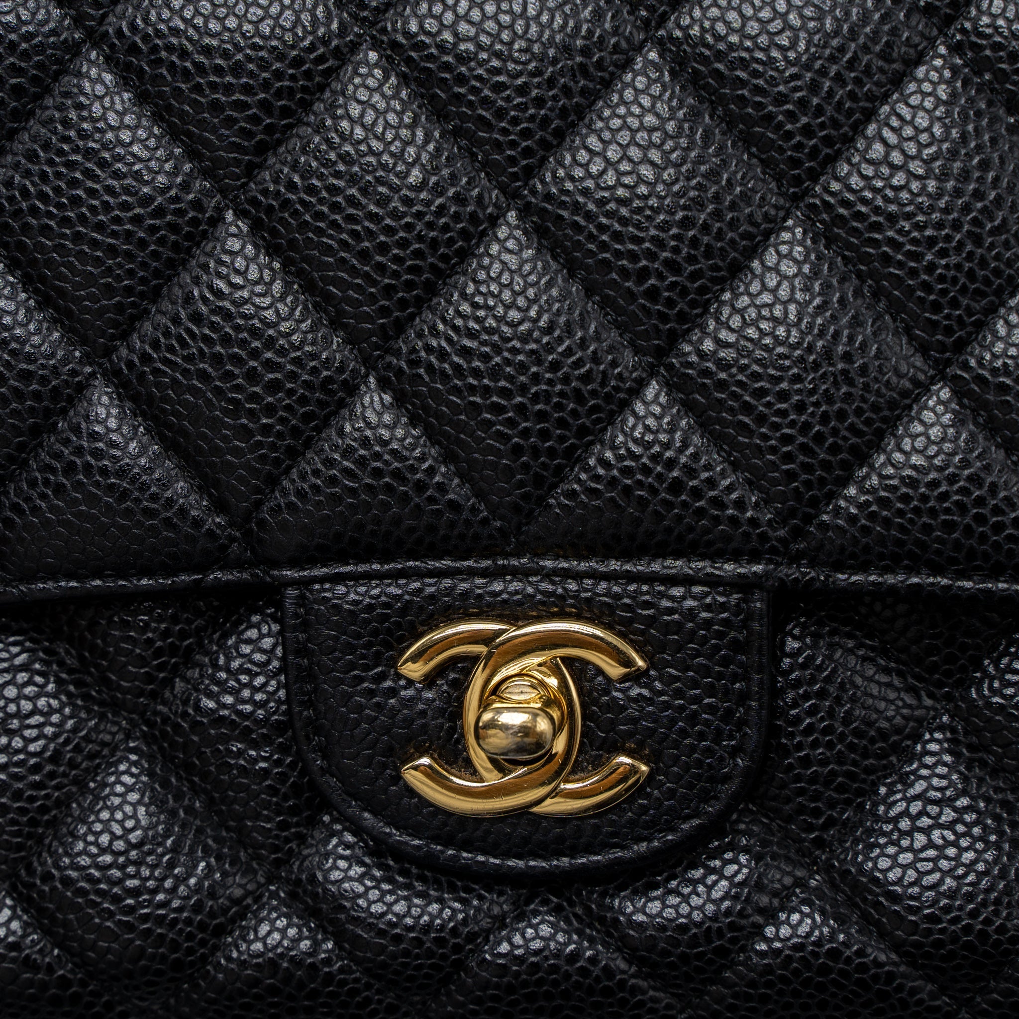Chanel Medium Classic Double Flap Bag Caviar Black
