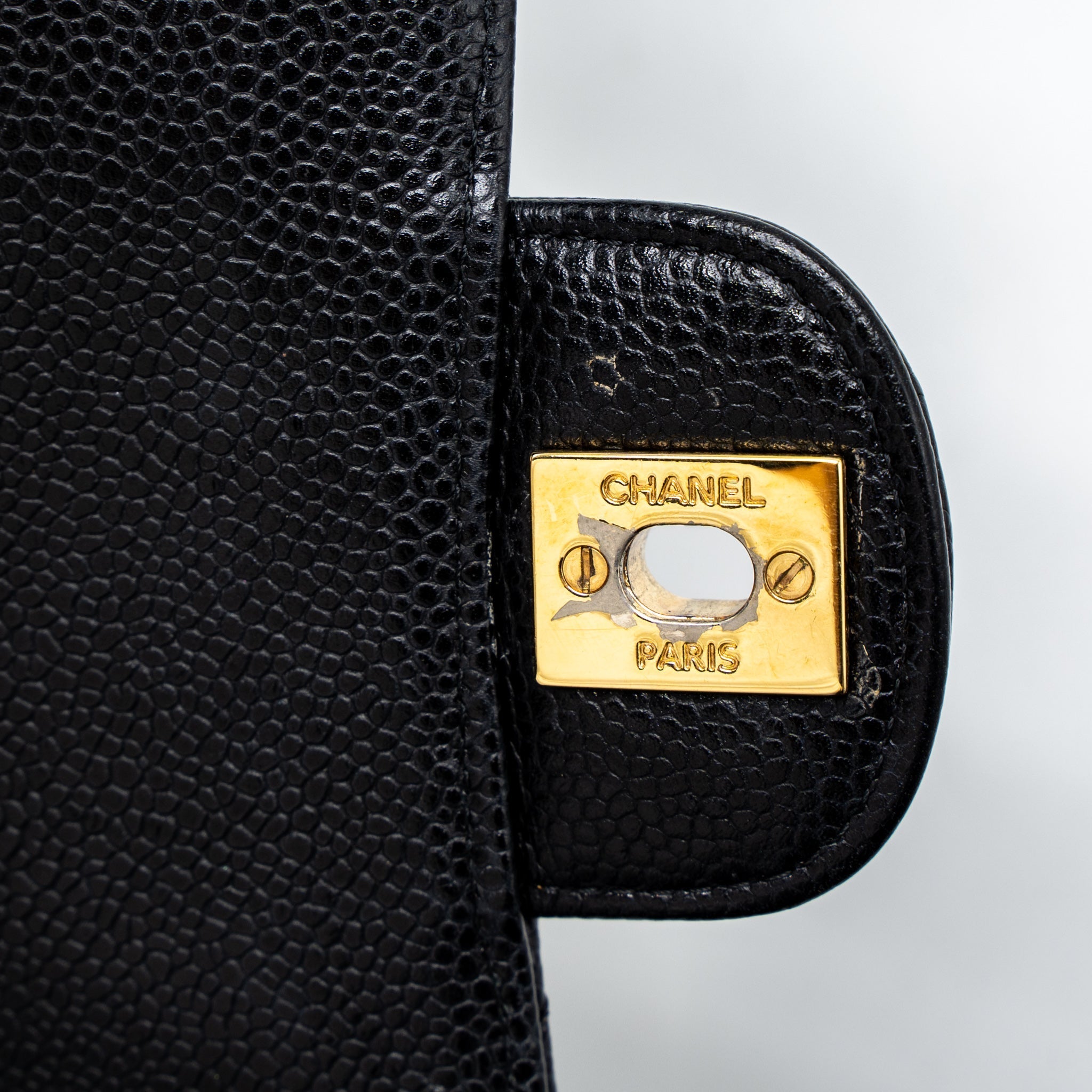 Chanel Medium Classic Double Flap Bag Caviar Black
