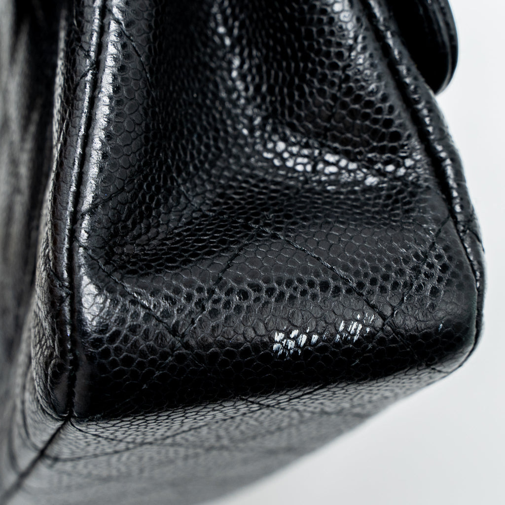 Chanel Medium Classic Double Flap Bag Caviar Black