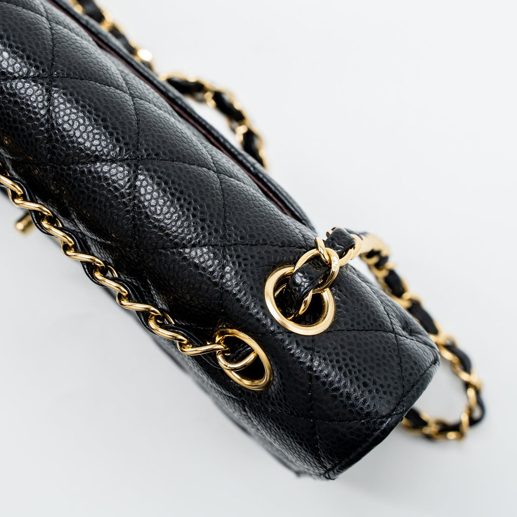 Chanel Medium Classic Double Flap Bag Caviar Black