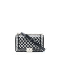 Chanel Medium Boy Bag Limited Lambskin Black/White