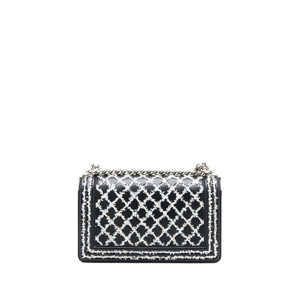 Chanel Medium Boy Bag Limited Lambskin Black/White
