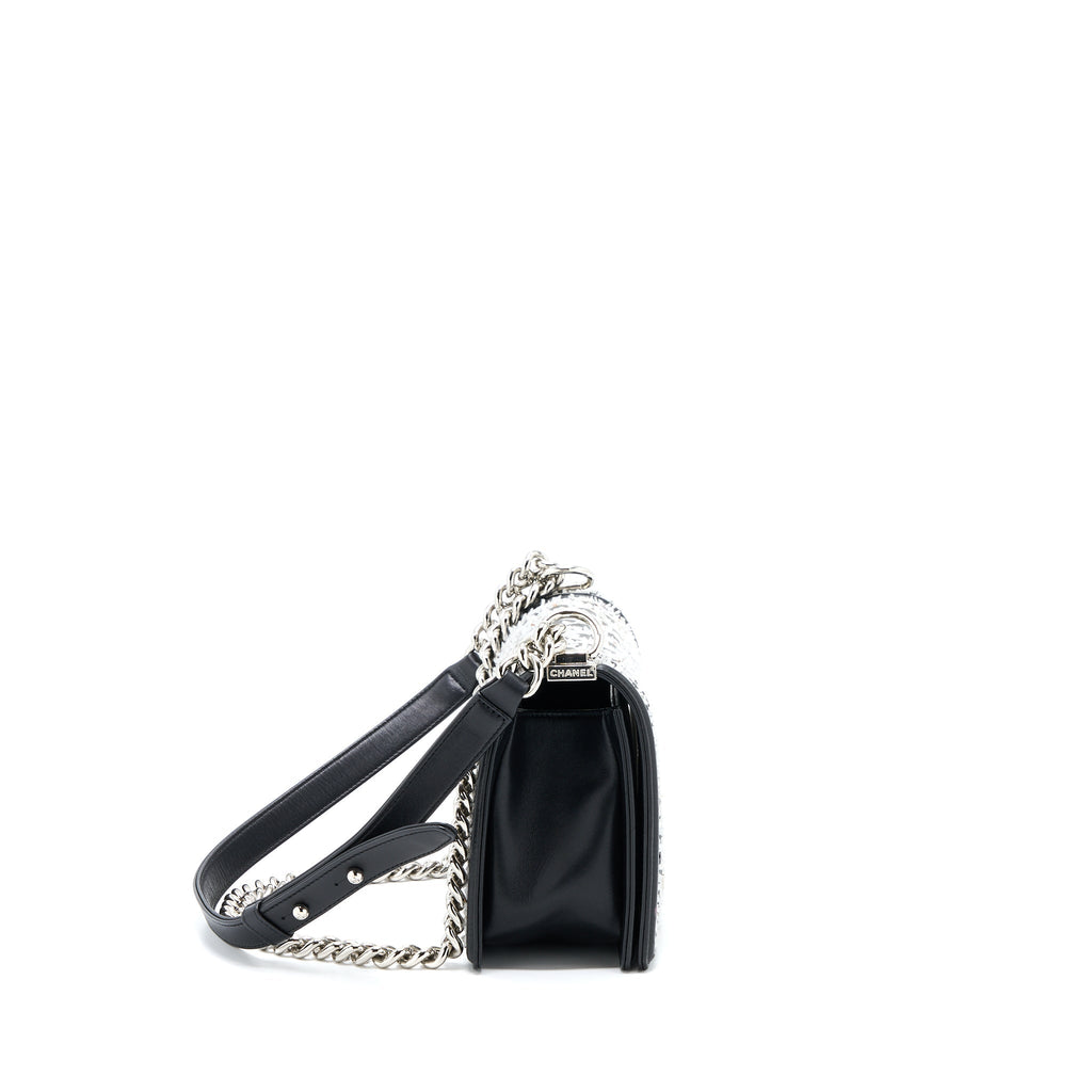Chanel Medium Boy Bag Limited Lambskin Black/White