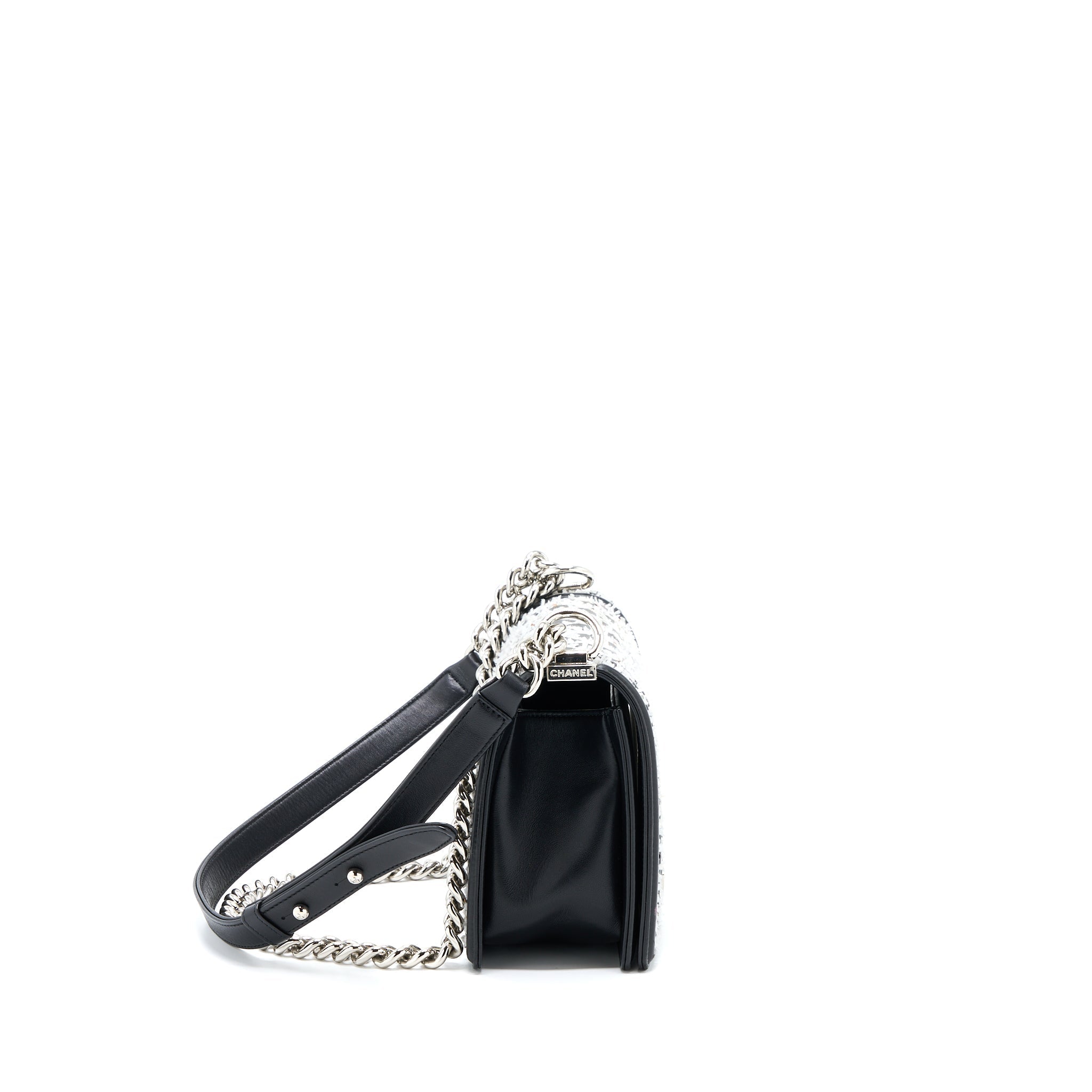 Chanel Medium Boy Bag Limited Lambskin Black/White
