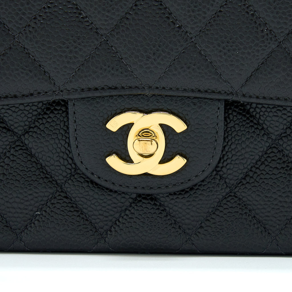 Chanel Classic Double Flap Bag Caviar Black