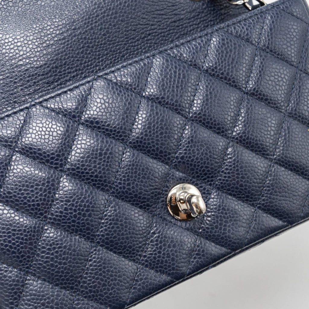Chanel Classic Mini Rectangular Flap Bag Caviar Navy