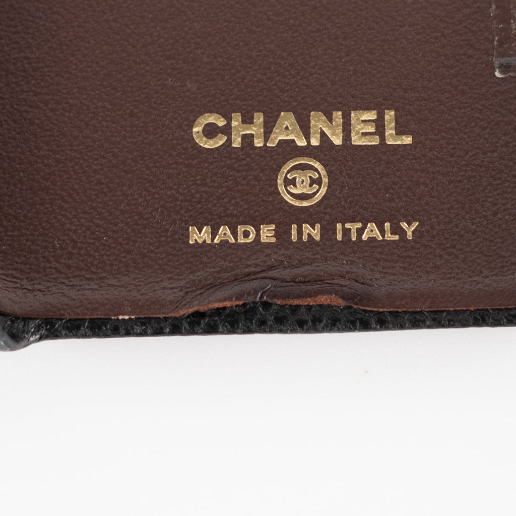 Chanel Quilted Caviar iPhone XS Max Case Black