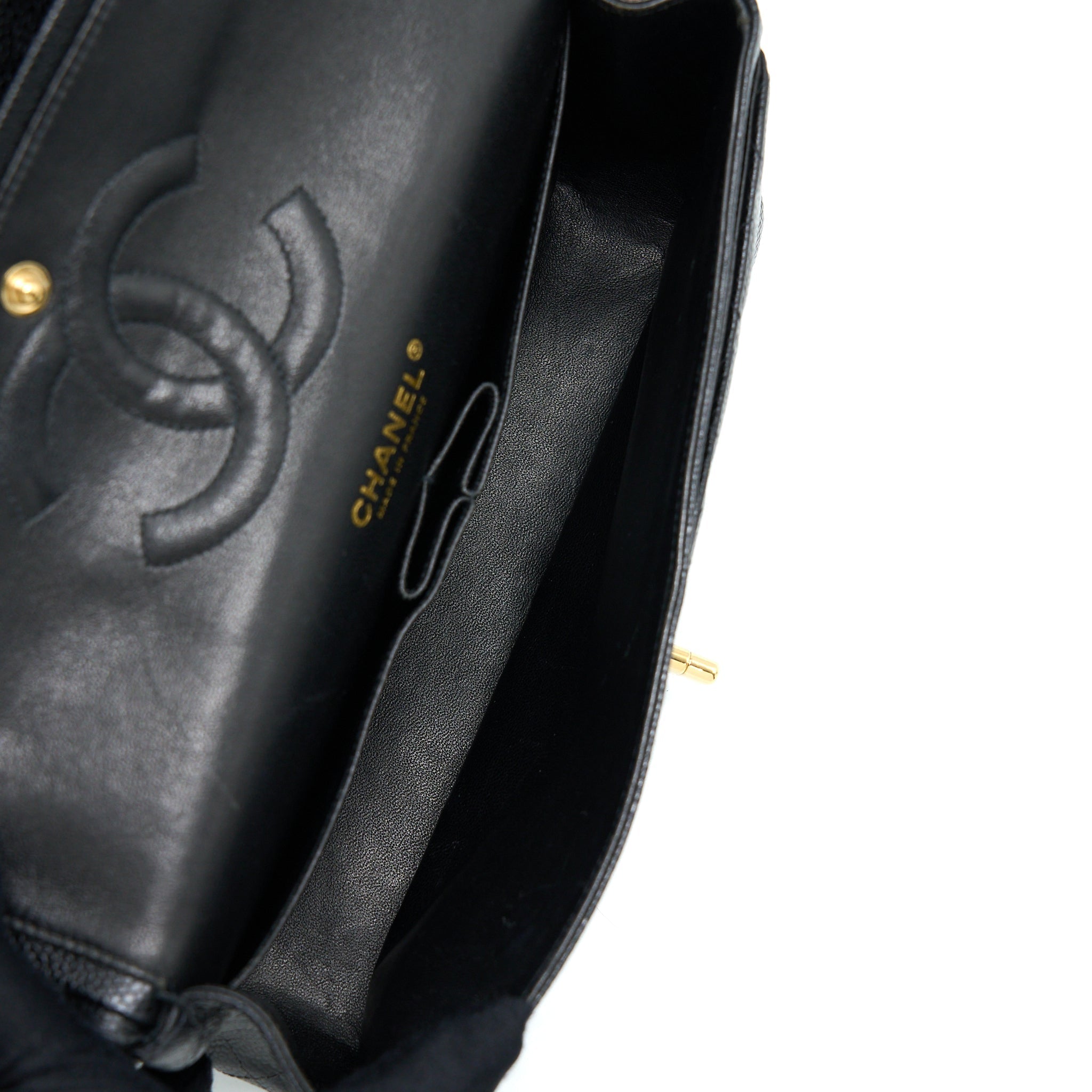 Chanel Classic Double Flap Bag Caviar Black