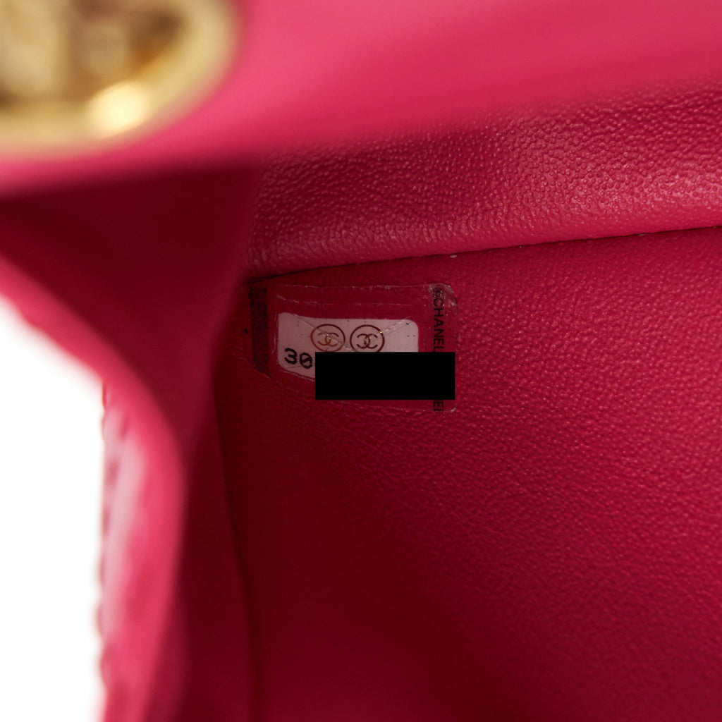 Chanel Mini 2.55 Reissue Flap Bag Aged Calfskin Hot Pink