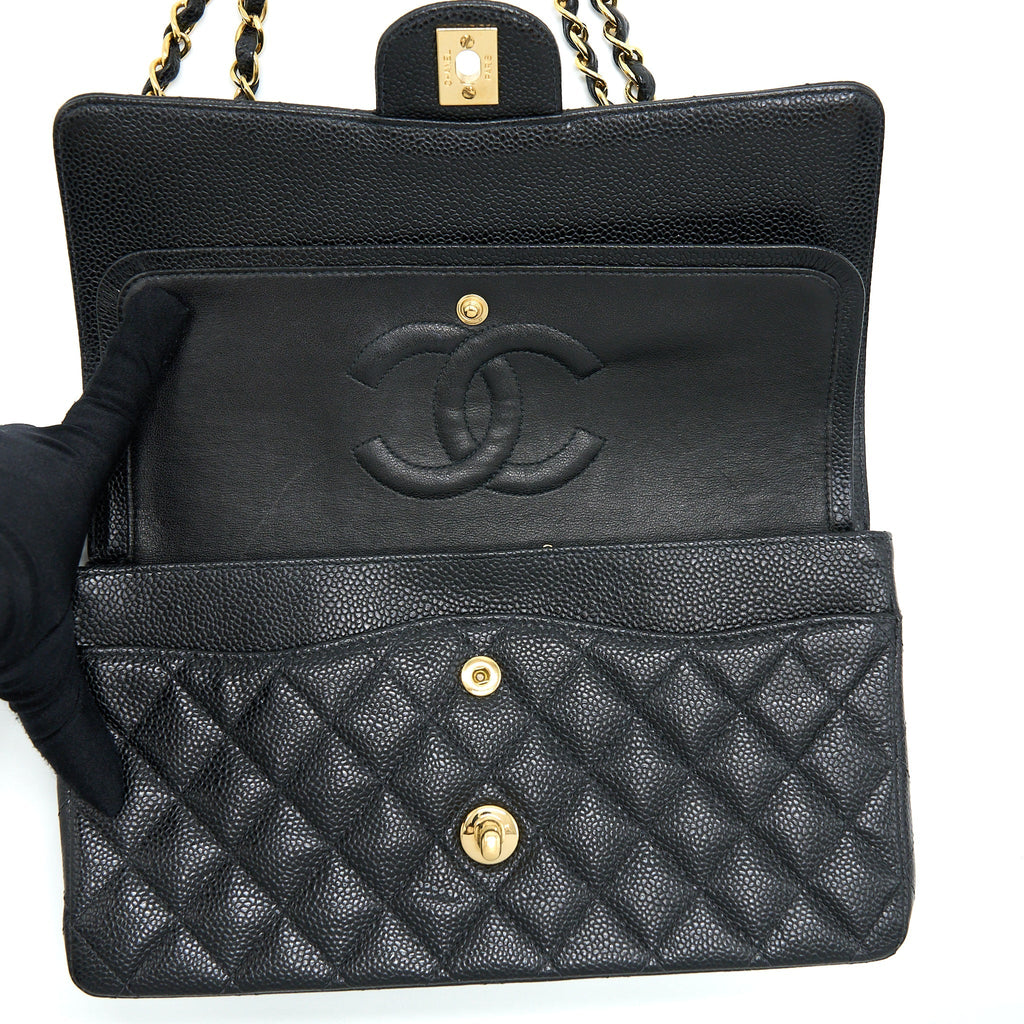 Chanel Classic Double Flap Bag Caviar Black