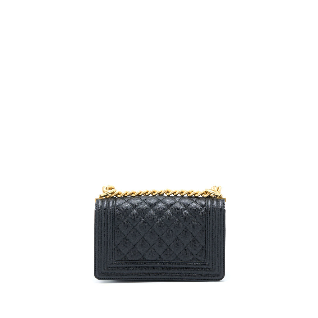 Chanel Small Boy Bag Caviar Black