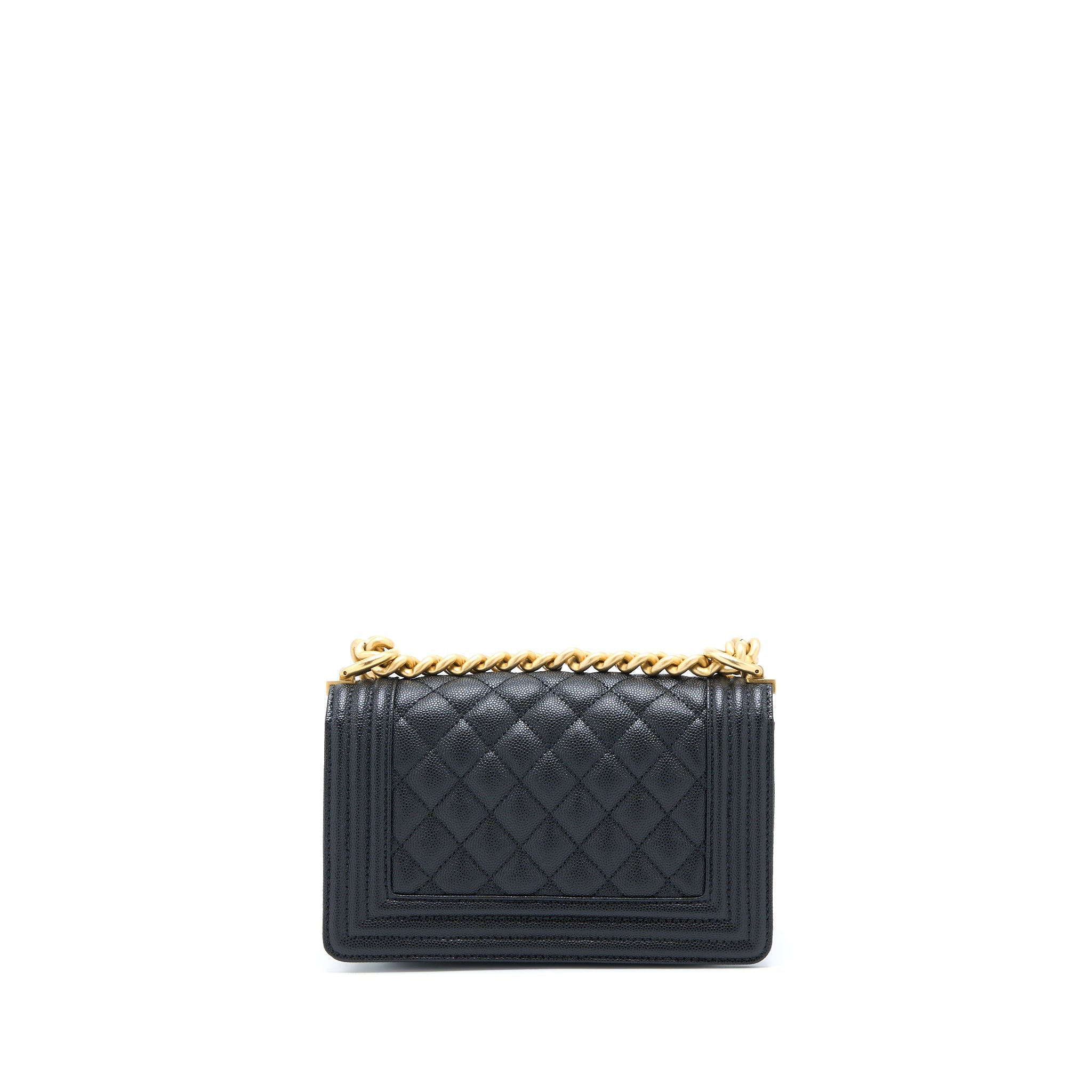 Chanel Small Boy Bag Caviar Black