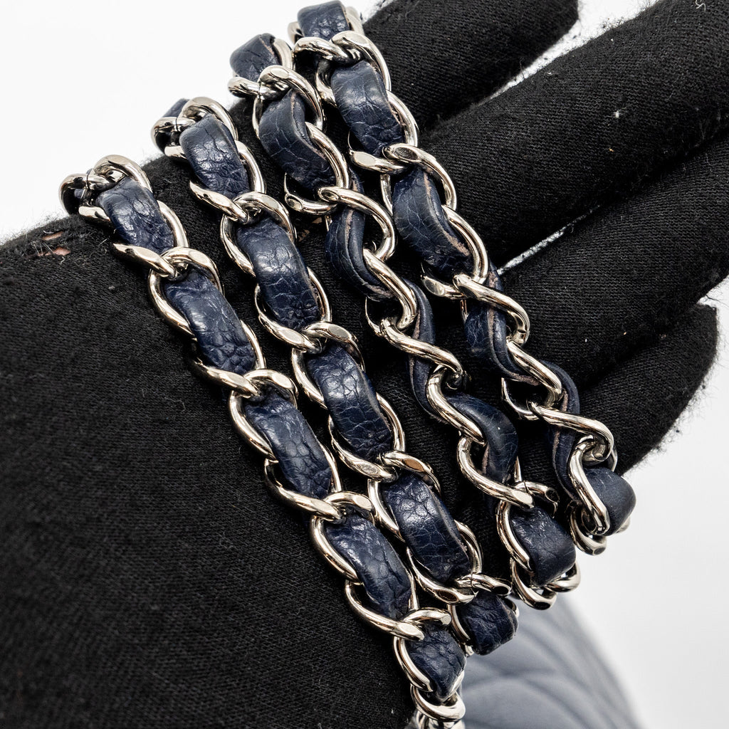 Chanel Classic Mini Rectangular Flap Bag Caviar Navy