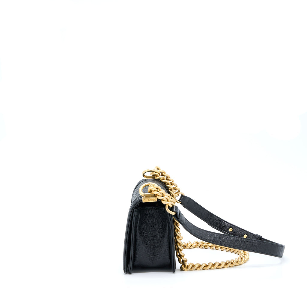Chanel Small Boy Bag Caviar Black