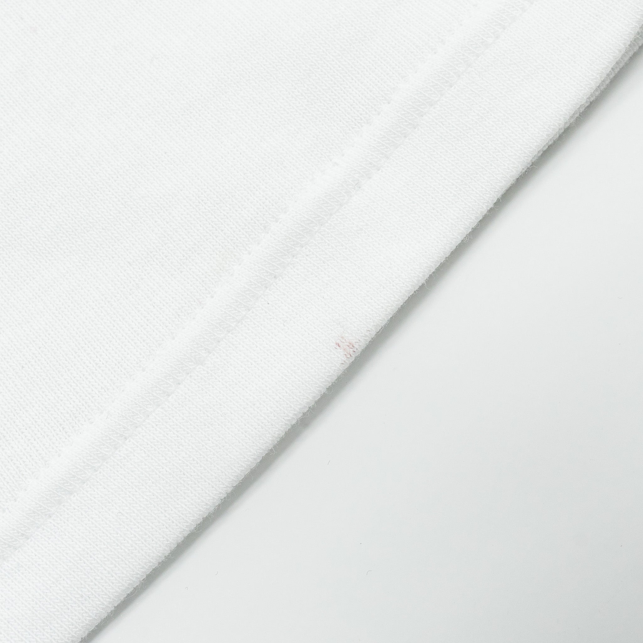 Chanel size 36 top embroidered cotton jersey / cotton white/blue/black