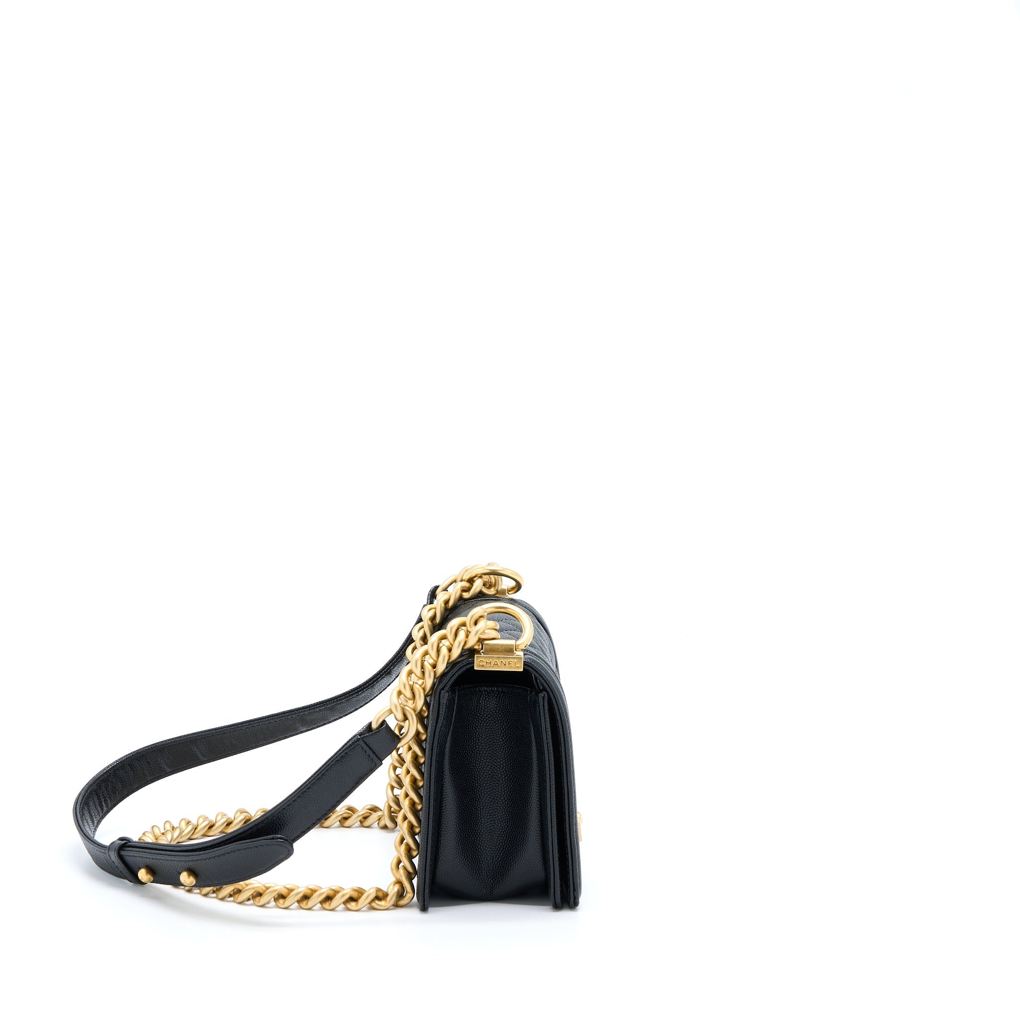 Chanel Small Boy Bag Caviar Black