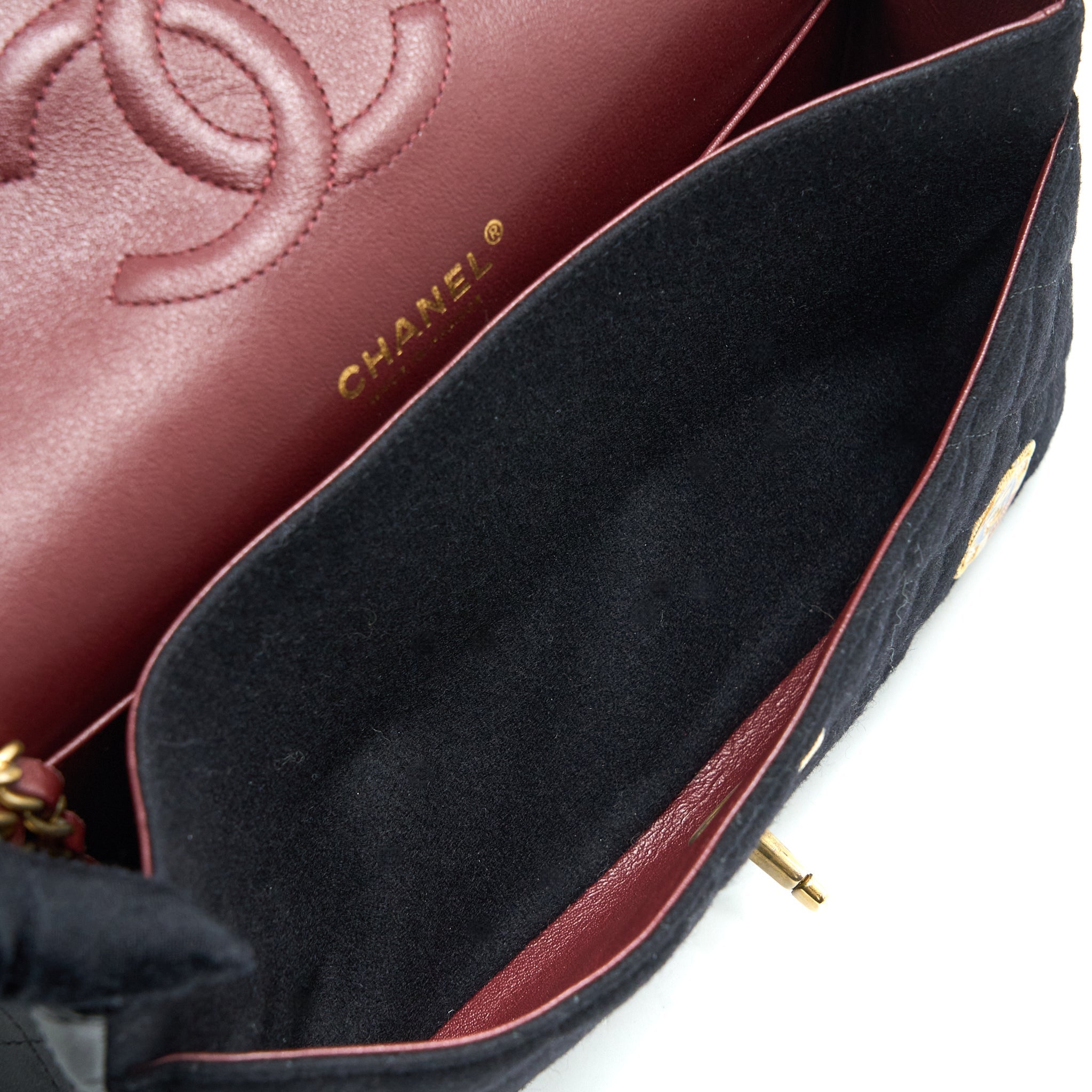 Chanel Medium Classic Double Flap Bag 2018 Metiers d’Art Paris-Hamburg Collection Wool