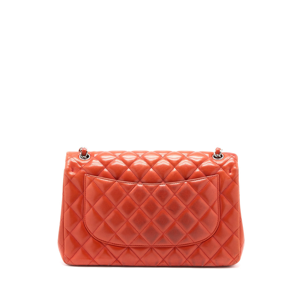 Chanel Jumbo Classic Double Flap Bag Lambskin Coral